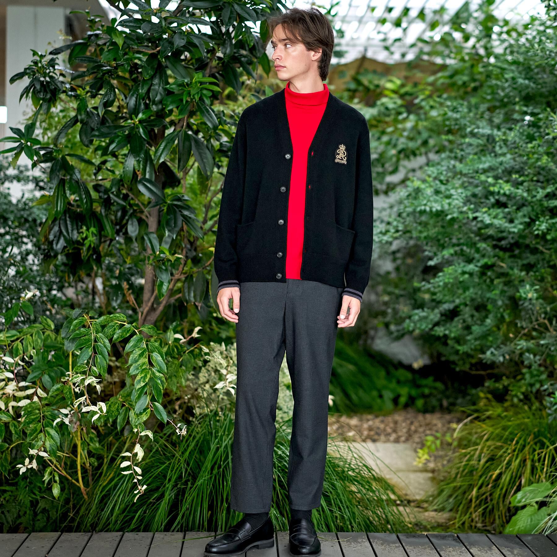 DRESSTERIOR「ウォッシャブル エンブレムカーディガン」|カーディガン|