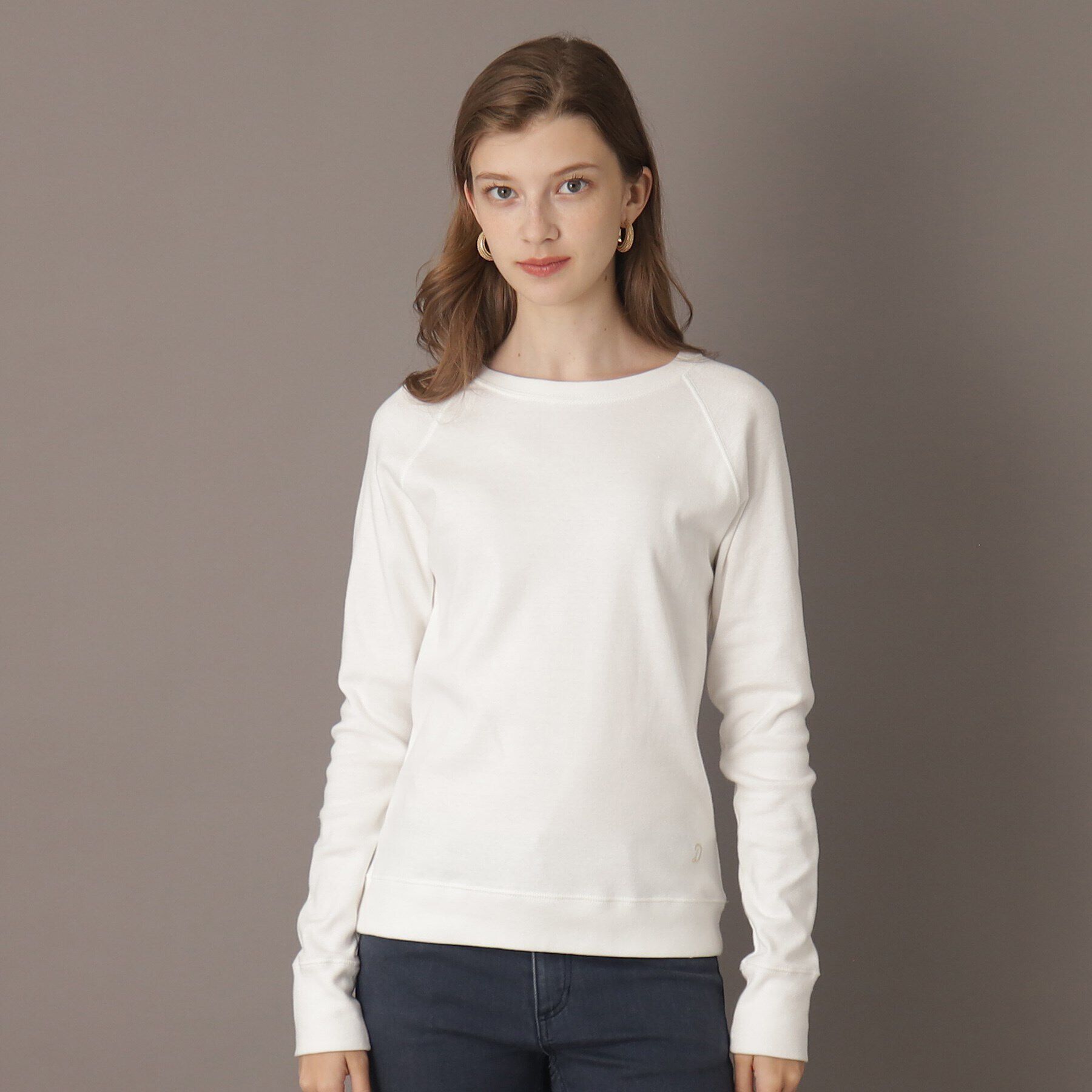 DRESSTERIOR「20／－フライスベーシックプルオーバー」|Tシャツ・カットソー|ホワイト(001)