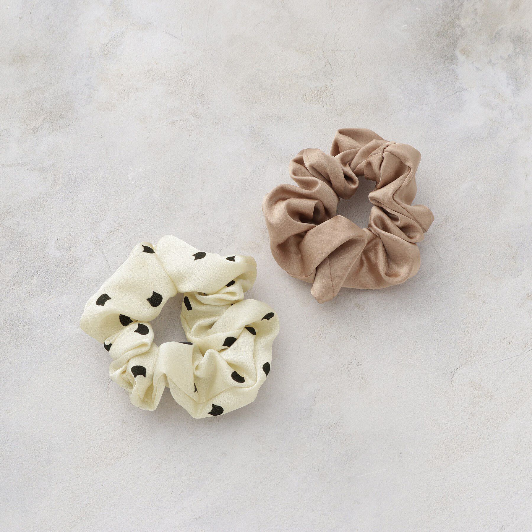 grove「シルエット猫シュシュ2本セット」|その他|キャメルブラウン(0