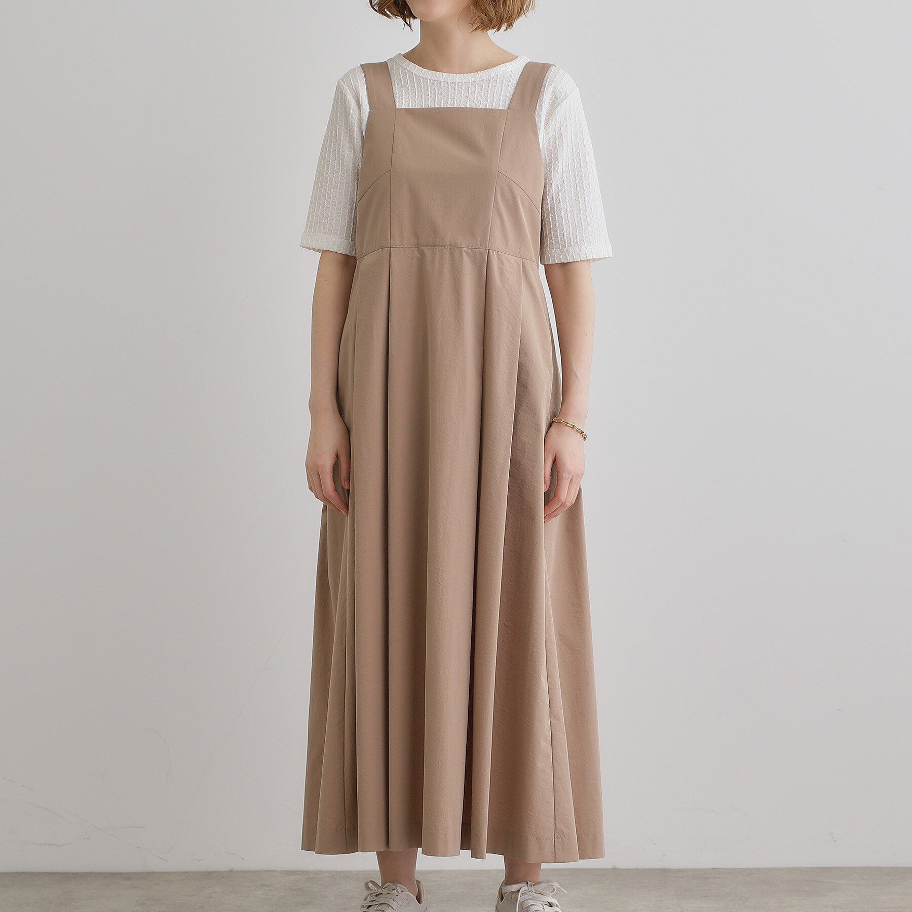 grove「【雑誌掲載】シルエットが映える洗練ジャンパードレス」|ワンピース|