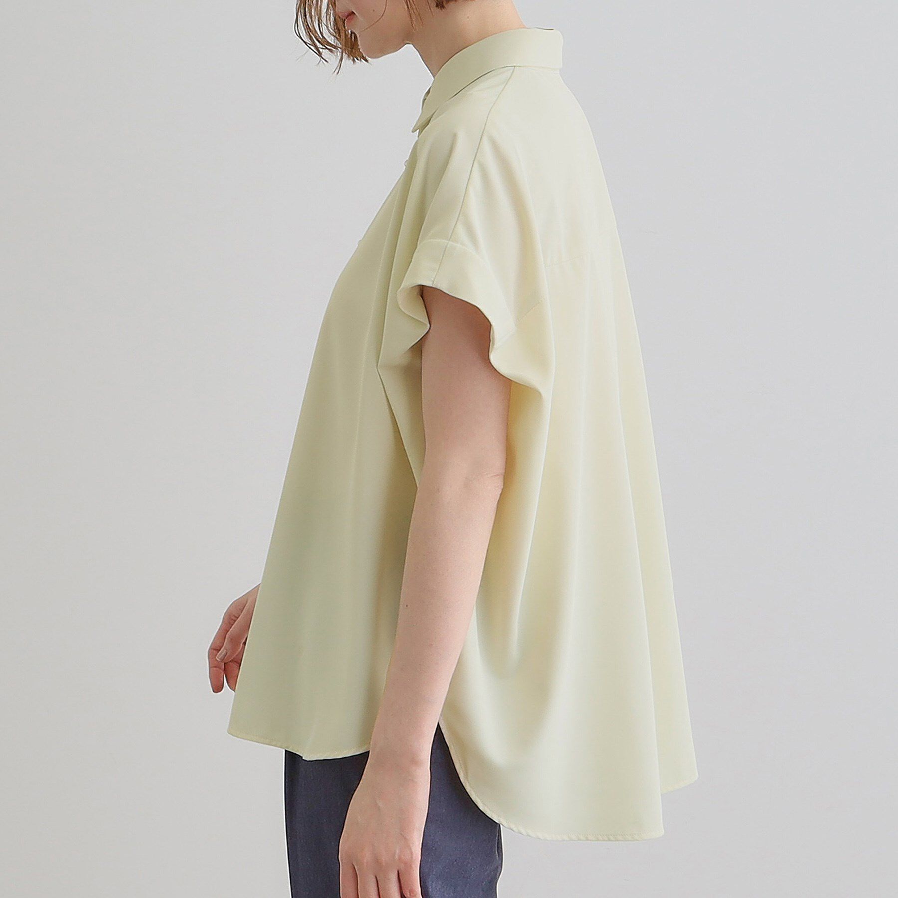 grove「【雑誌掲載】お手入れ楽ちんが嬉しい機能付き！大人のキレイとろみシャツ」|シャツ・ブラウス|