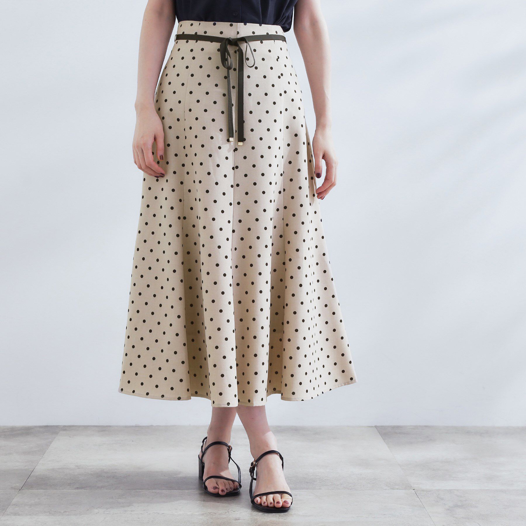 grove「ドットで華やぐ　軽やかマーメイドスカート」|スカート|