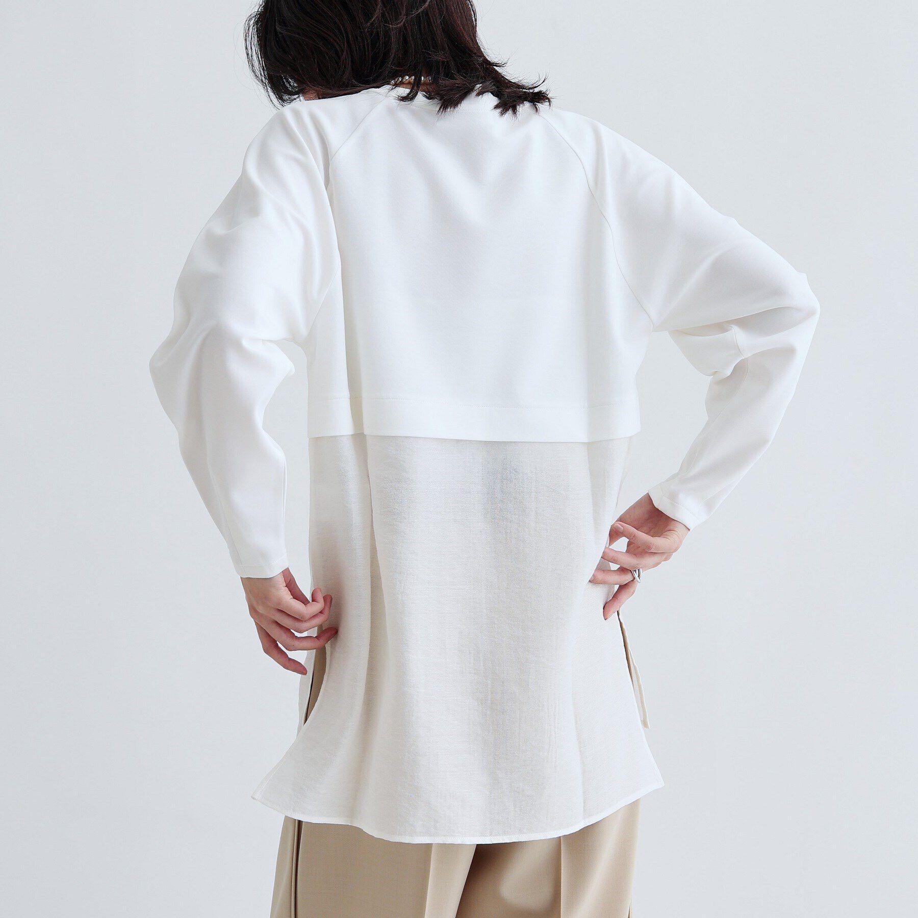 GALLEST「ボンディングチュールトップス」|Tシャツ・カットソー|