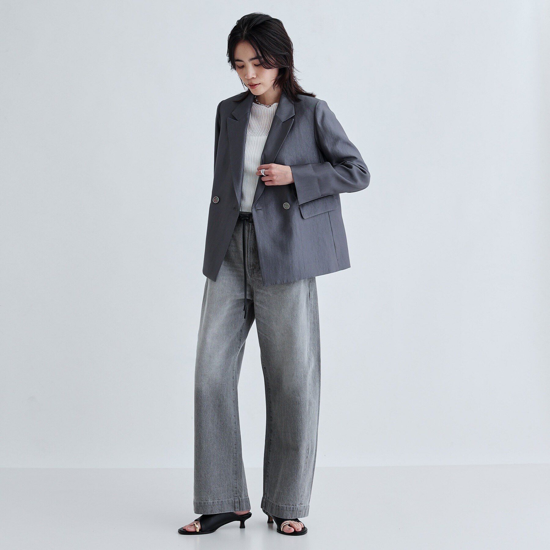 GALLEST「ワイドシームデニム」|デニム|