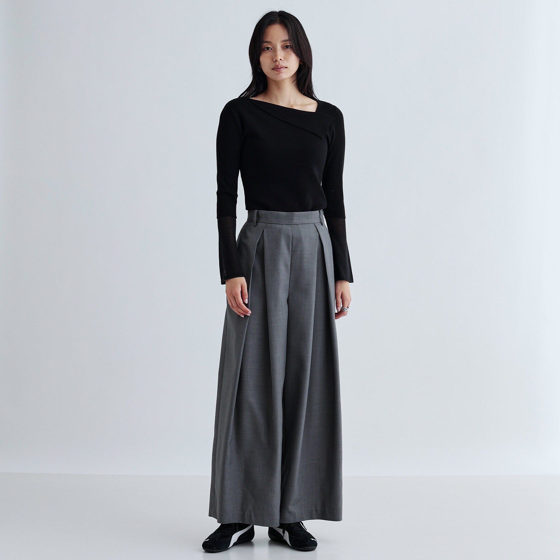 GALLEST「シアーベルスリーブニット」|ニット・セーター|