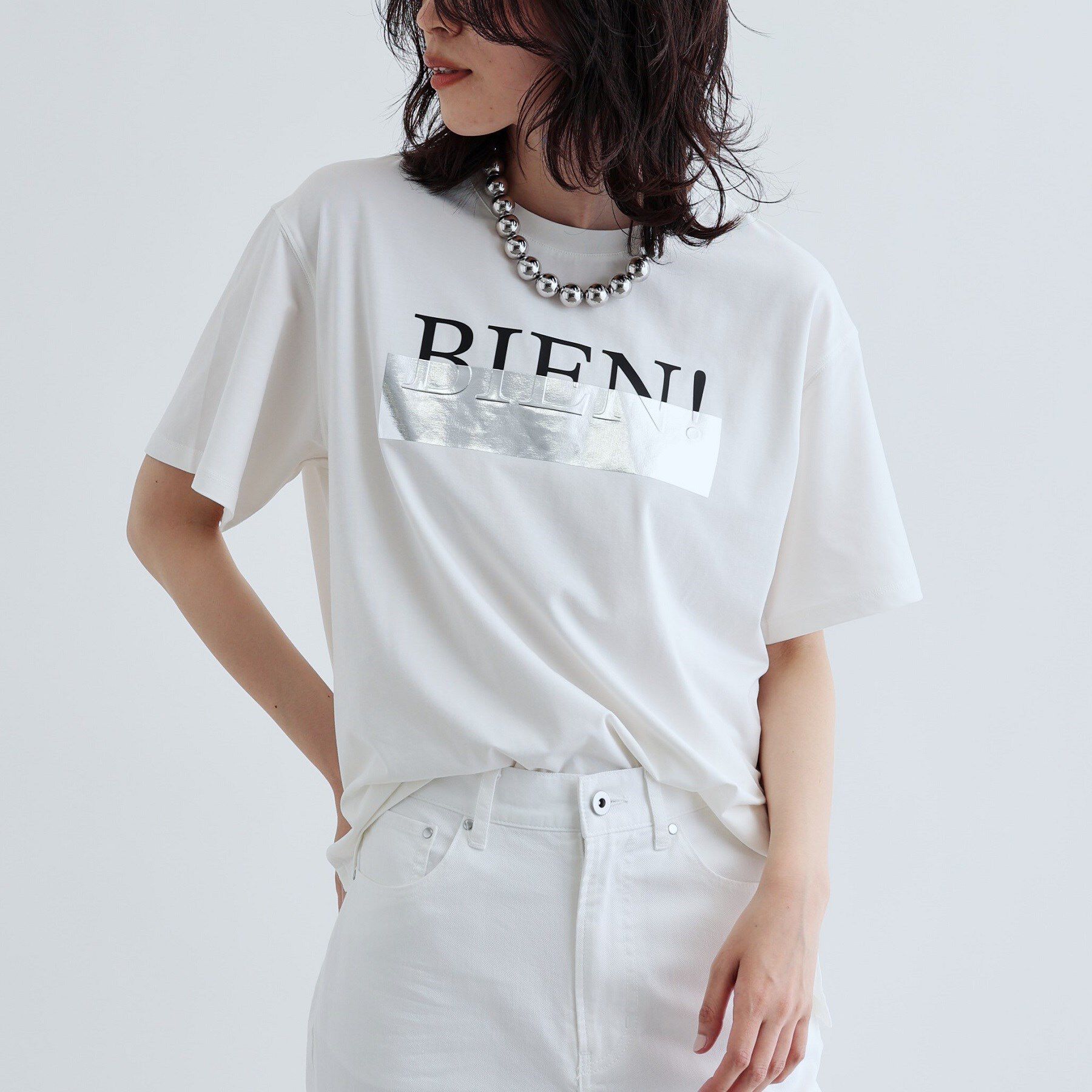 GALLEST「【再入荷】箔プリントロゴTシャツ」|Tシャツ・カットソー|
