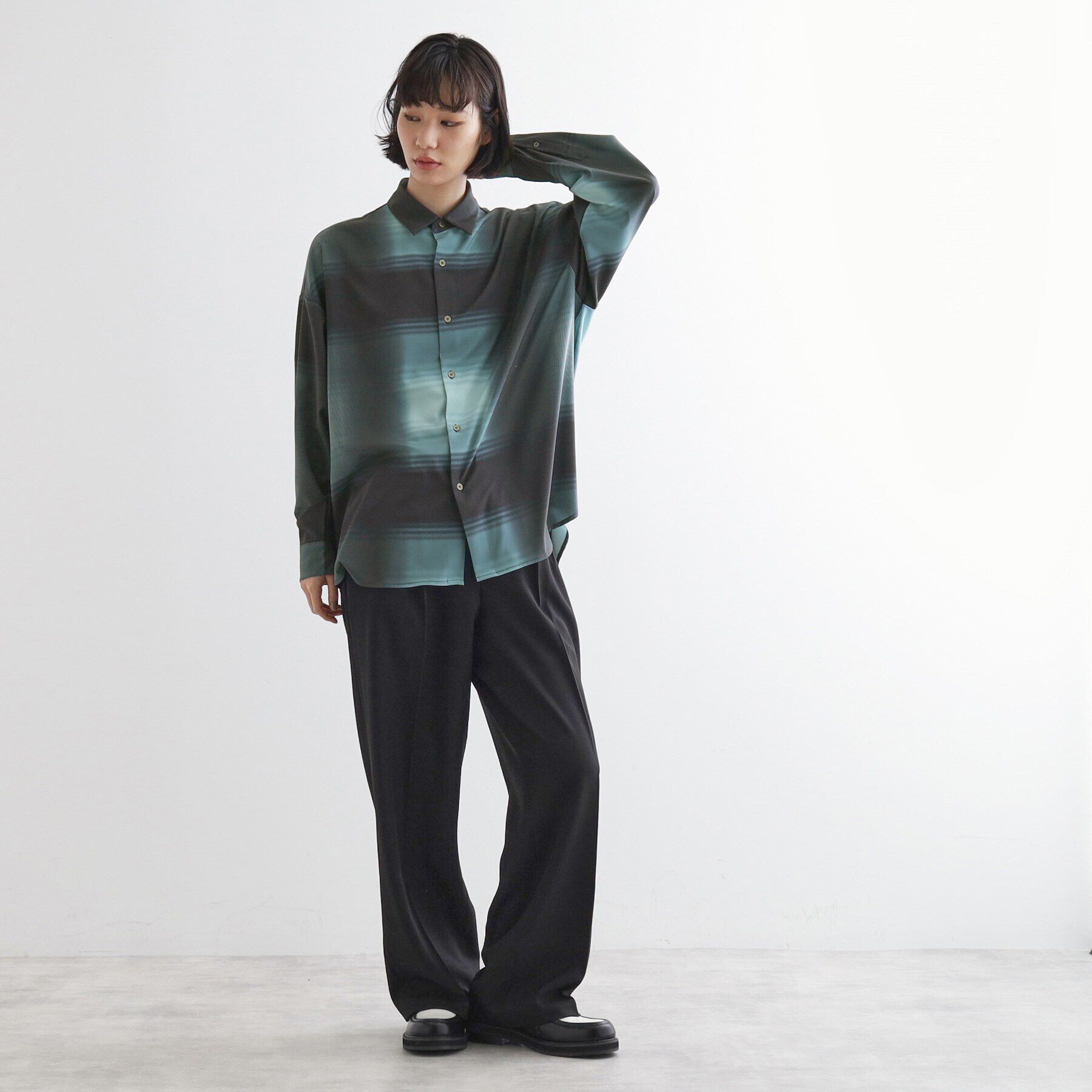 tk.TAKEO KIKUCHI「グラデオンブレーチェックシャツ」|シャツ・ブラウス|