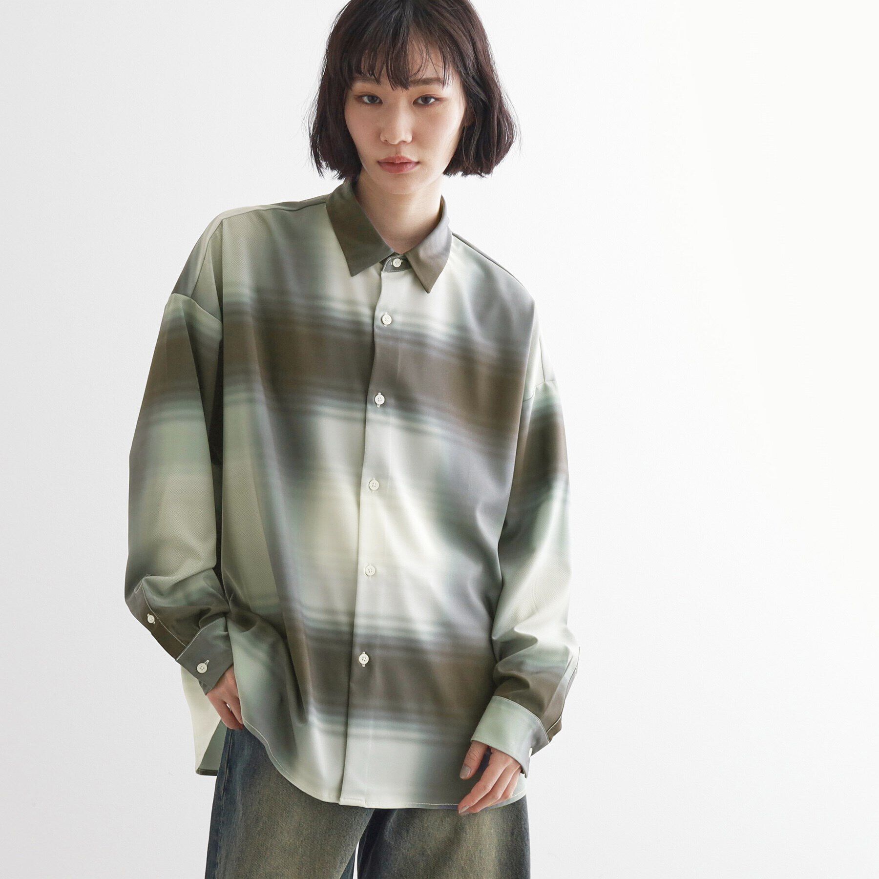 tk.TAKEO KIKUCHI「グラデオンブレーチェックシャツ」|シャツ・ブラウス|