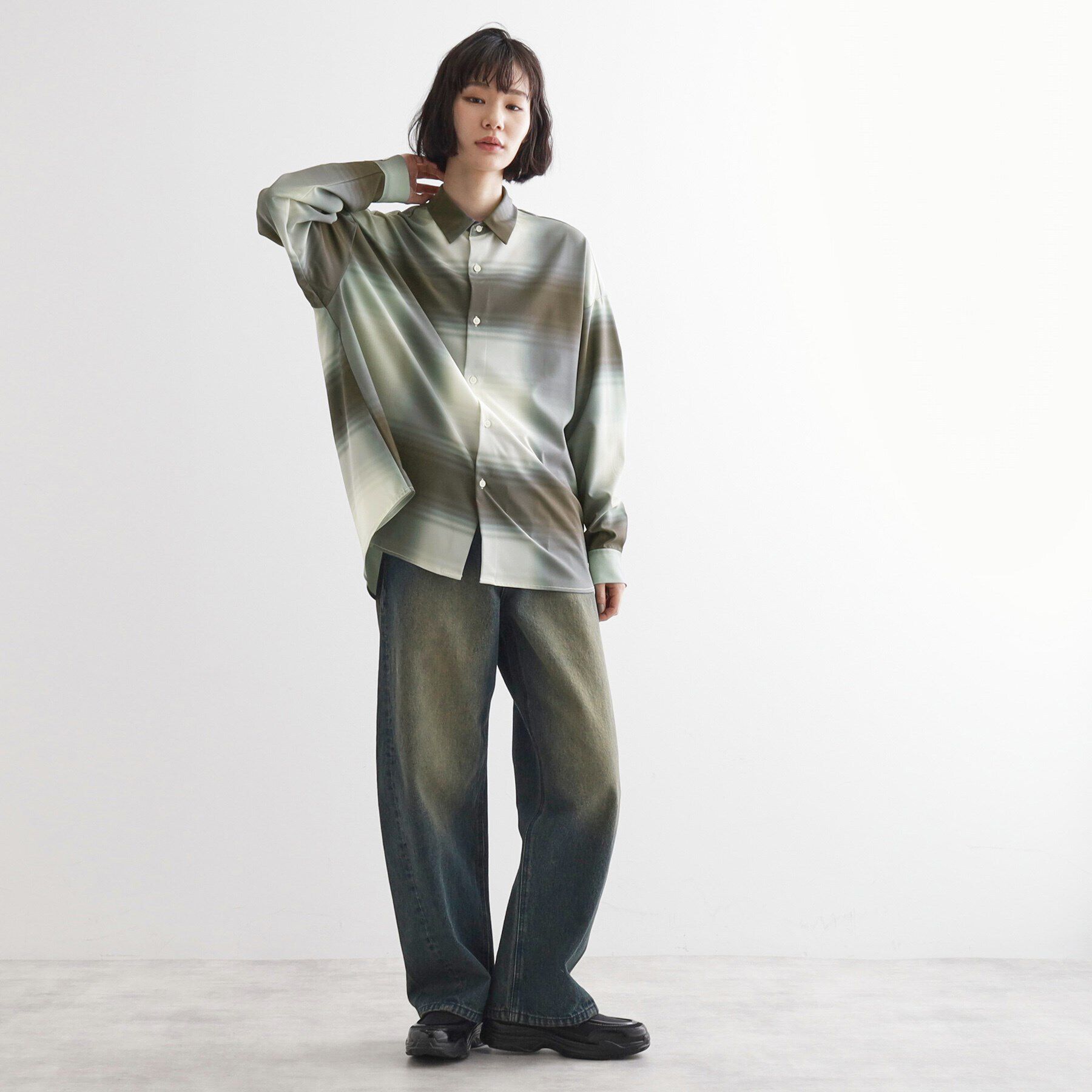 tk.TAKEO KIKUCHI「グラデオンブレーチェックシャツ」|シャツ・ブラウス|