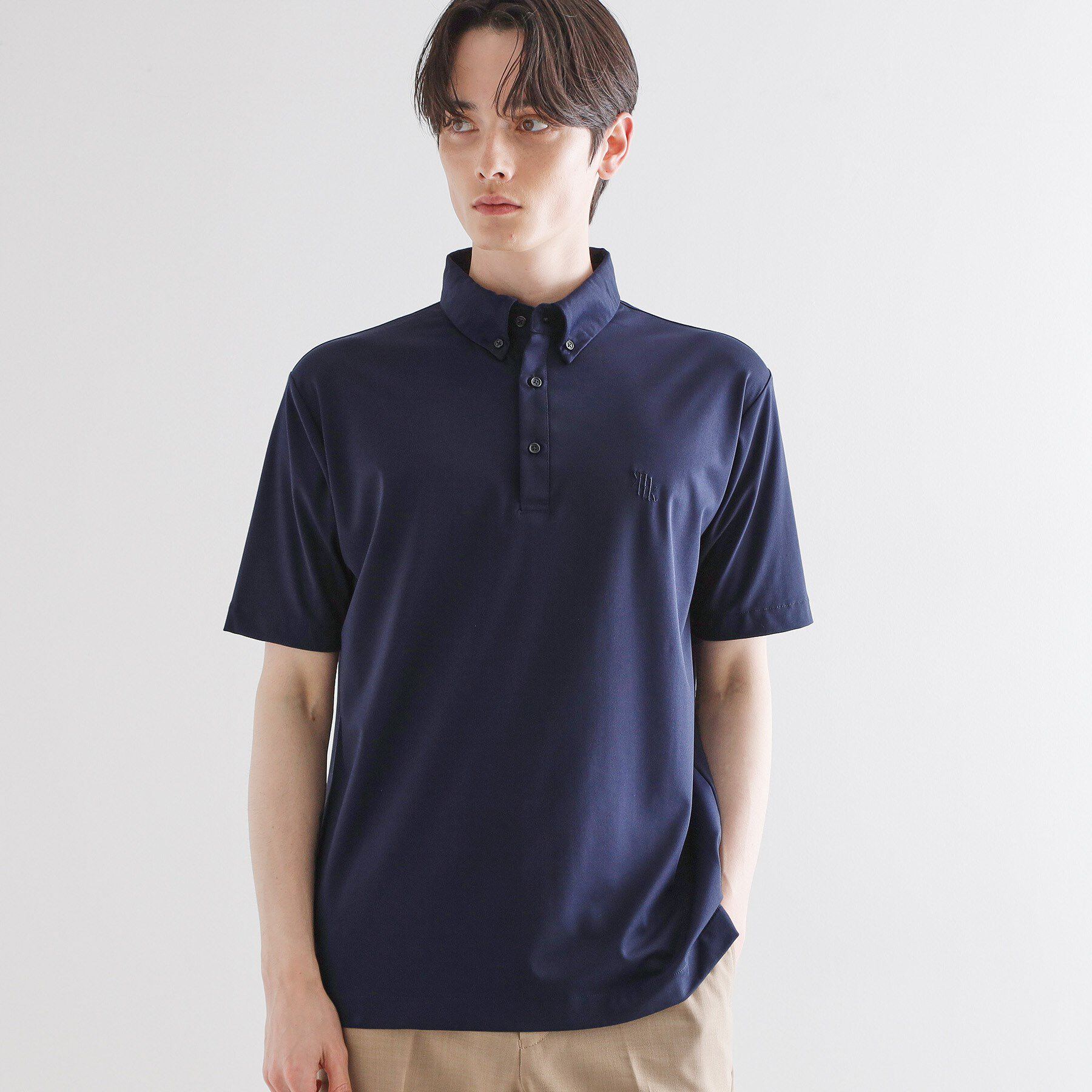 tk.TAKEO KIKUCHI「【マシンウォッシャブル】ハイゲージジャージストレッチポロシャツ」|ポロシャツ|