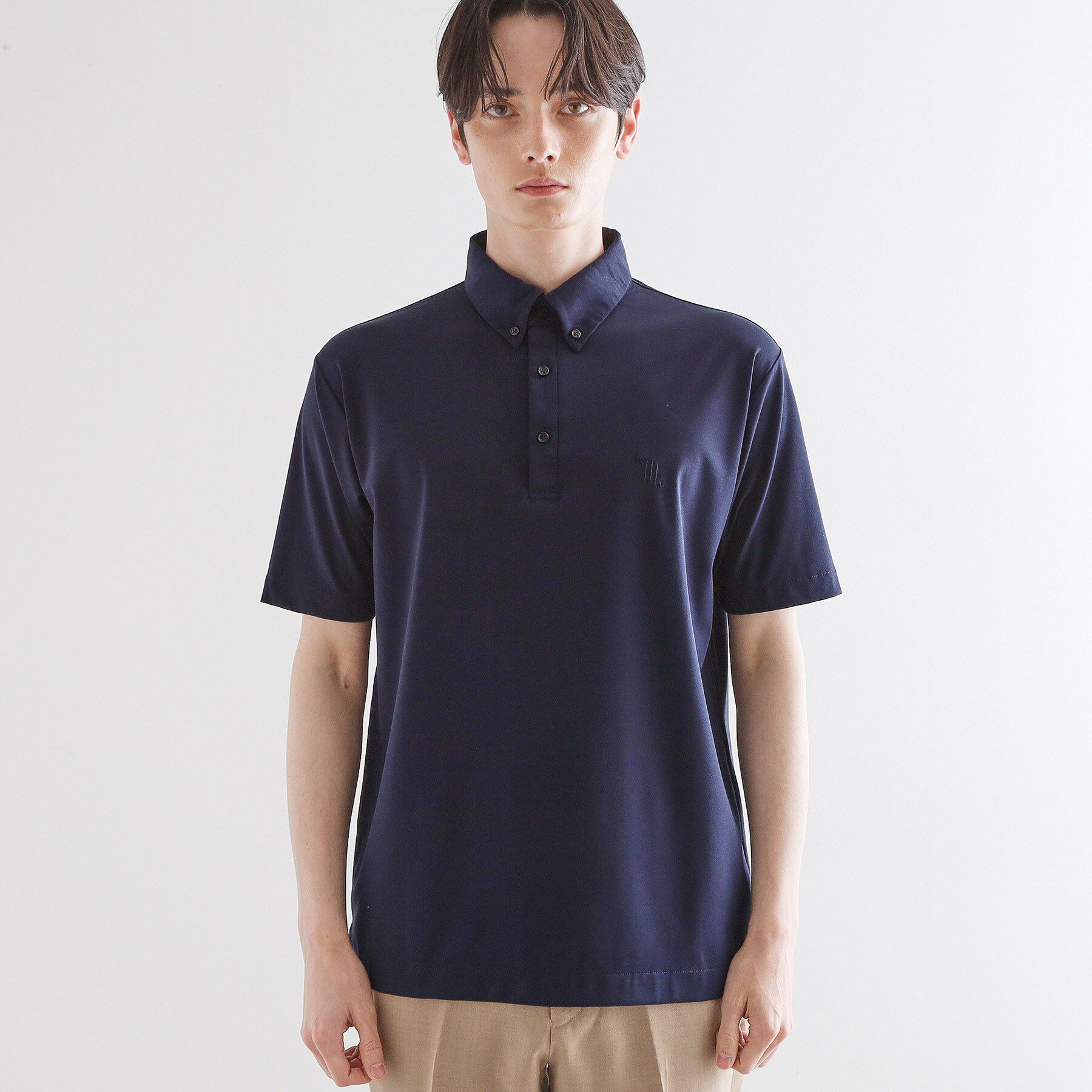 tk.TAKEO KIKUCHI「【マシンウォッシャブル】ハイゲージジャージストレッチポロシャツ」|ポロシャツ|