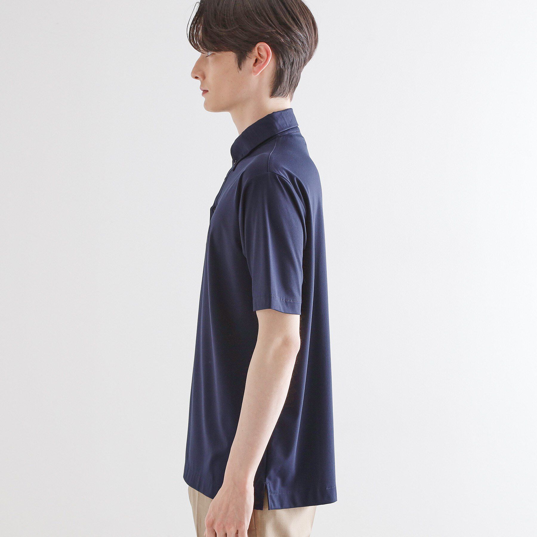 tk.TAKEO KIKUCHI「【マシンウォッシャブル】ハイゲージジャージストレッチポロシャツ」|ポロシャツ|