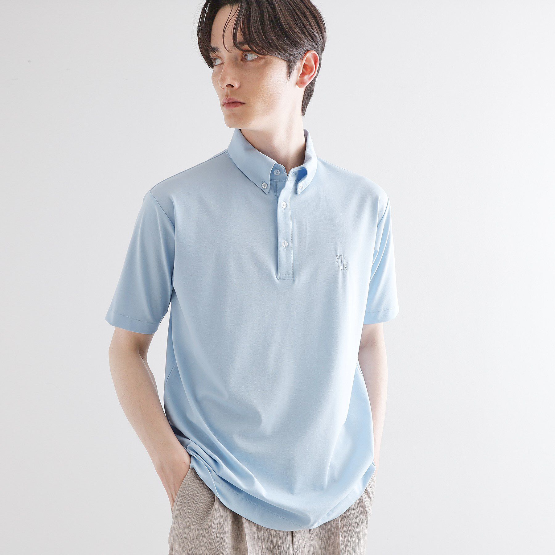 tk.TAKEO KIKUCHI「【マシンウォッシャブル】ハイゲージジャージストレッチポロシャツ」|ポロシャツ|