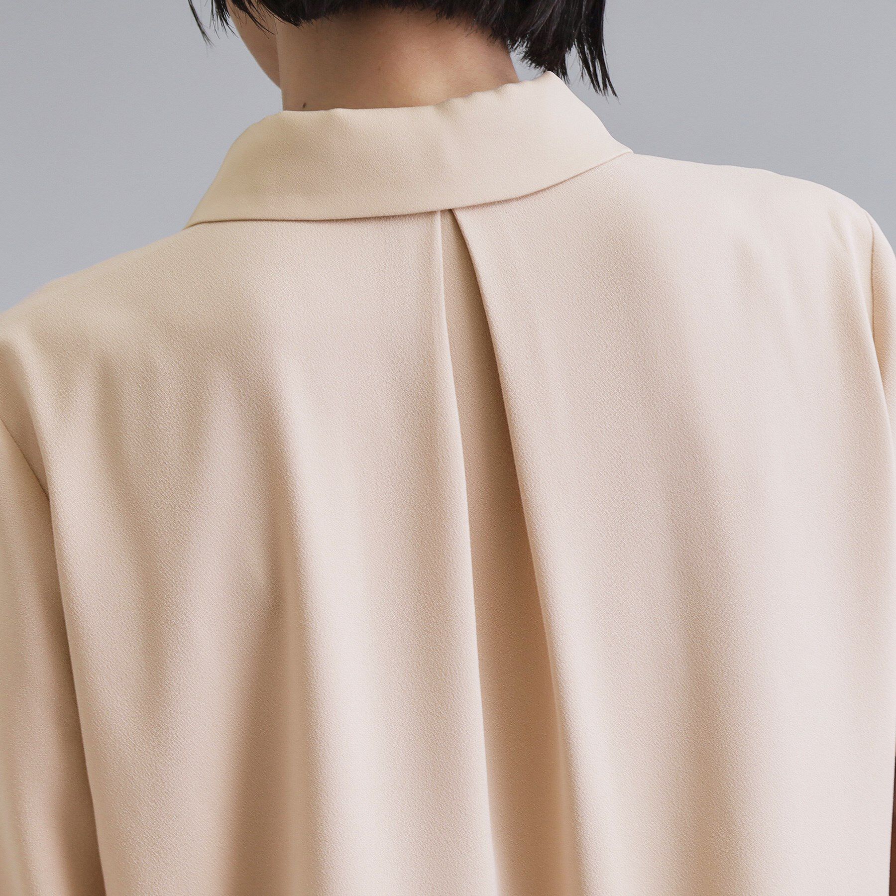 OPAQUE.CLIP「【es】ビックカラーブラウス【洗濯機OK】」|シャツ・ブラウス|