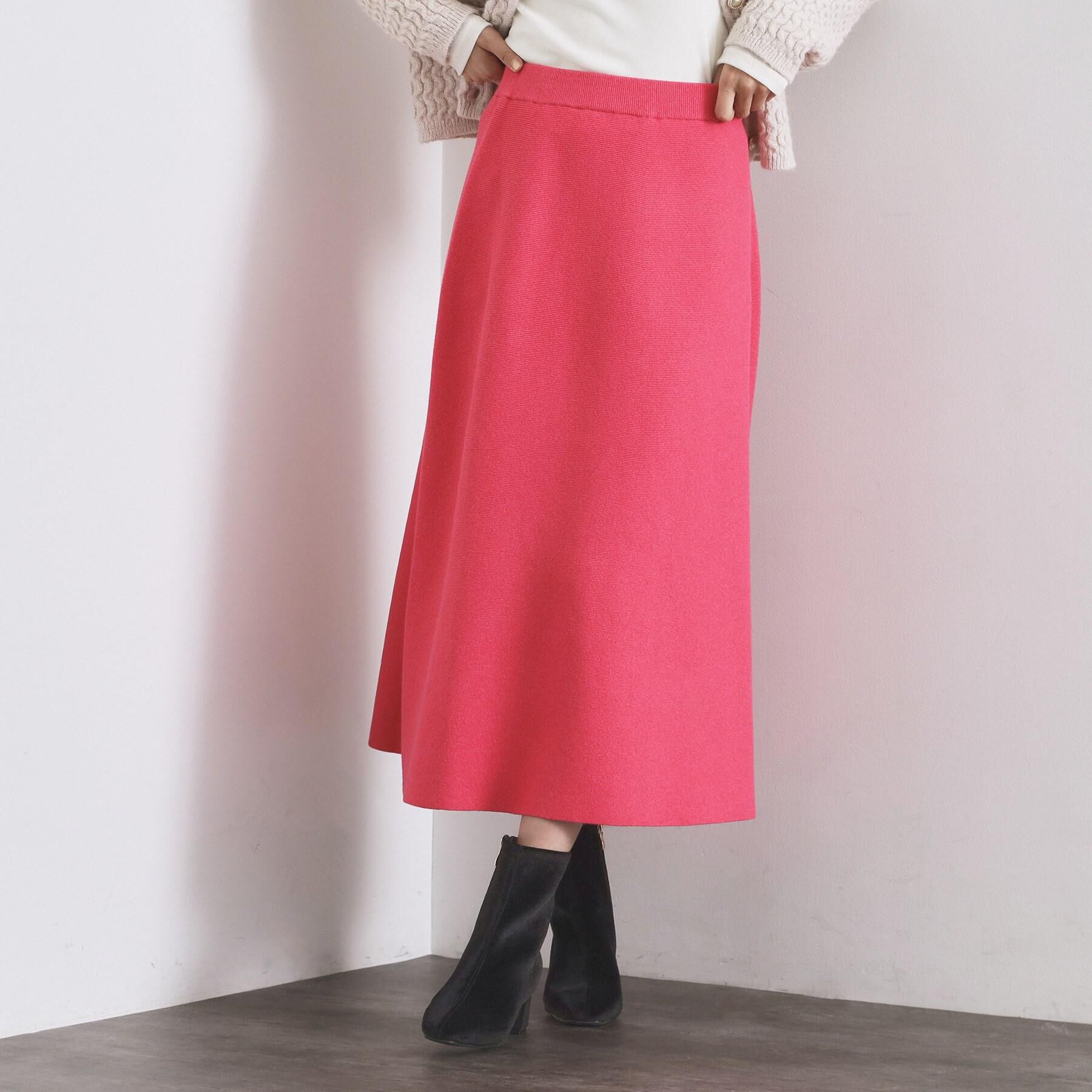 OPAQUE.CLIP「ニットフレアスカート/セットアップ対応【洗濯機OK】」|スカート|