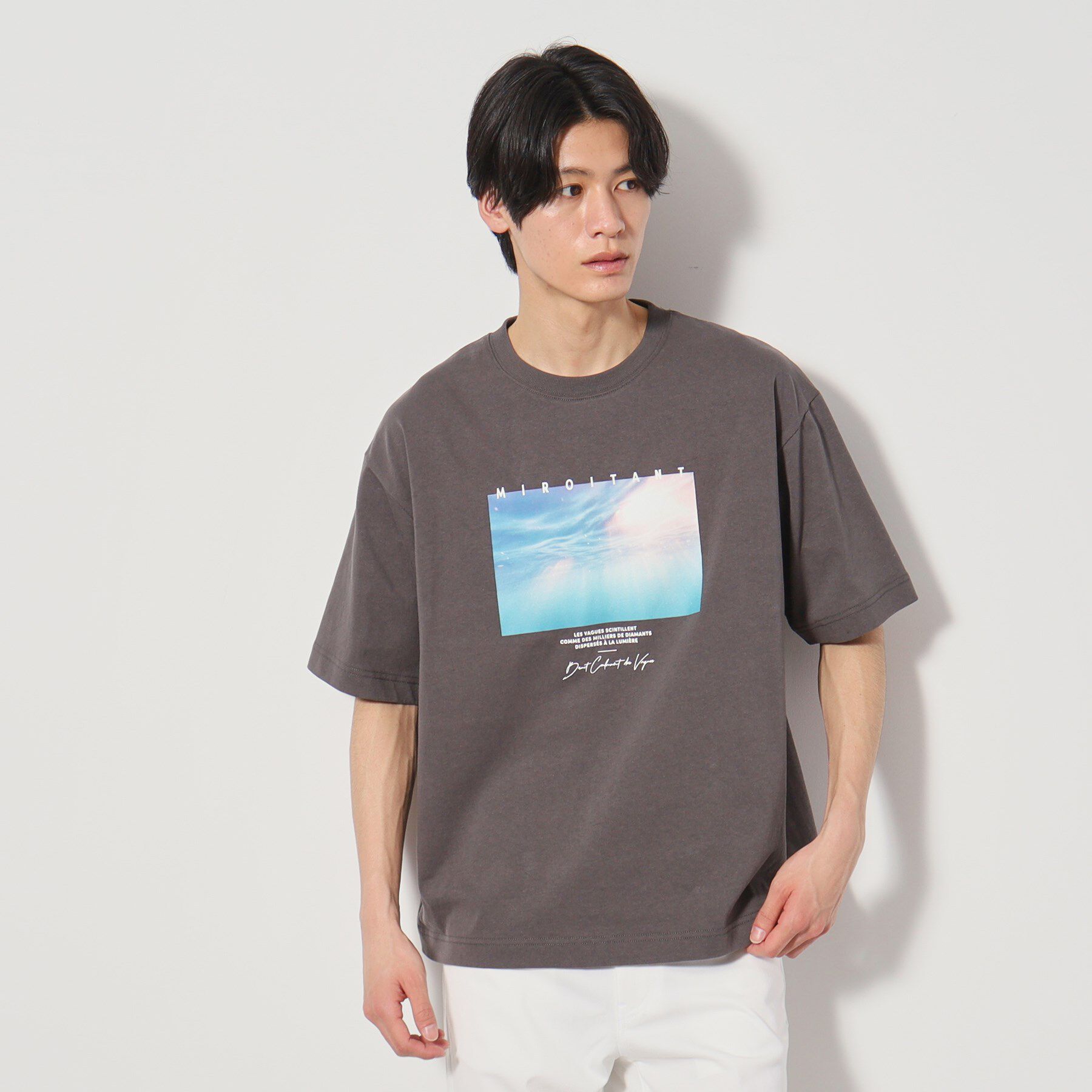 THE SHOP TK「【Begin6月号掲載】オーガニックコットンプリント半袖Tシャツ」|Tシャツ・カットソー|
