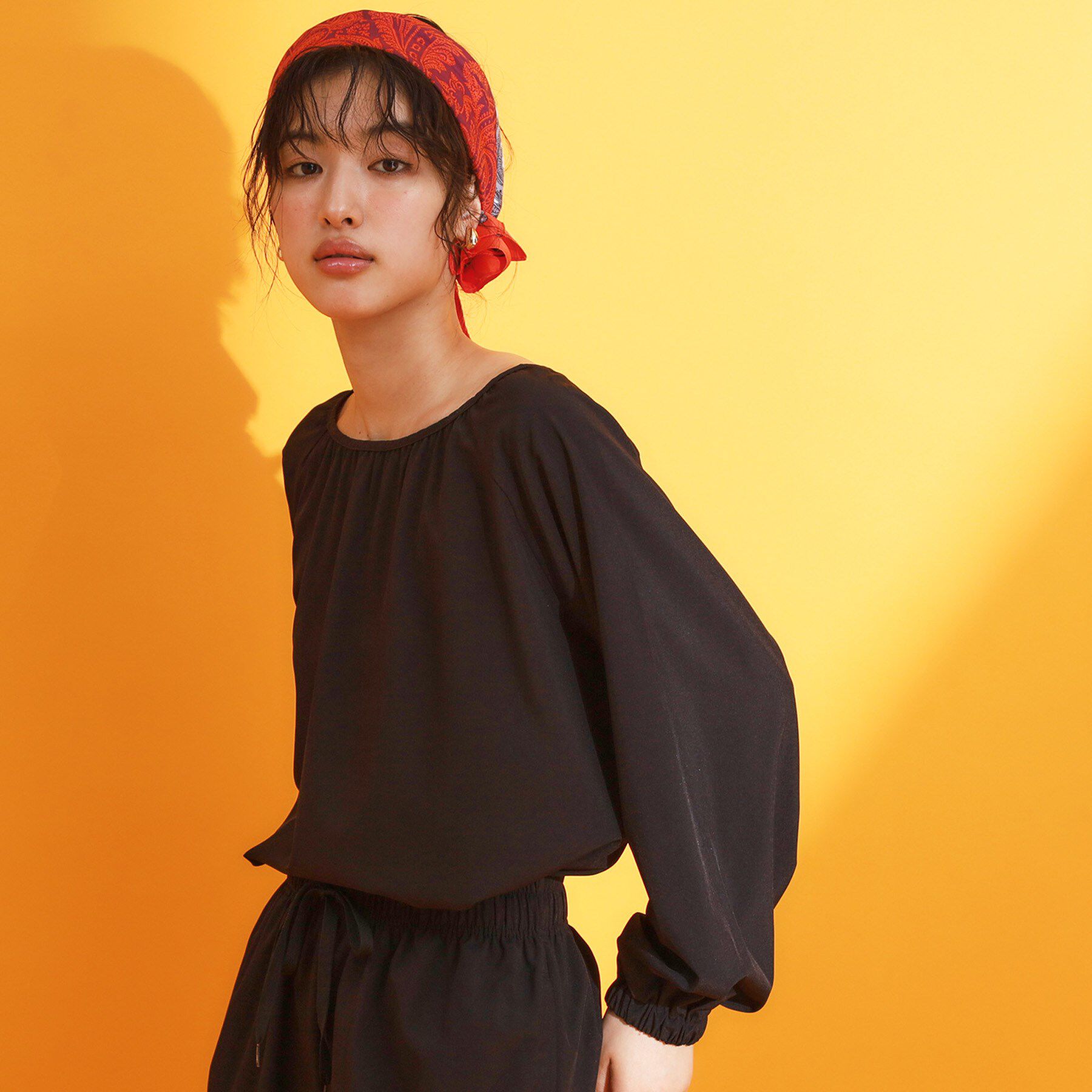 THE SHOP TK「【mizugiwa/ラッシュガード】ギャザーチュニック/前後2WAY/セットアップ可/接触冷感/UV」|シャツ・ブラウス|