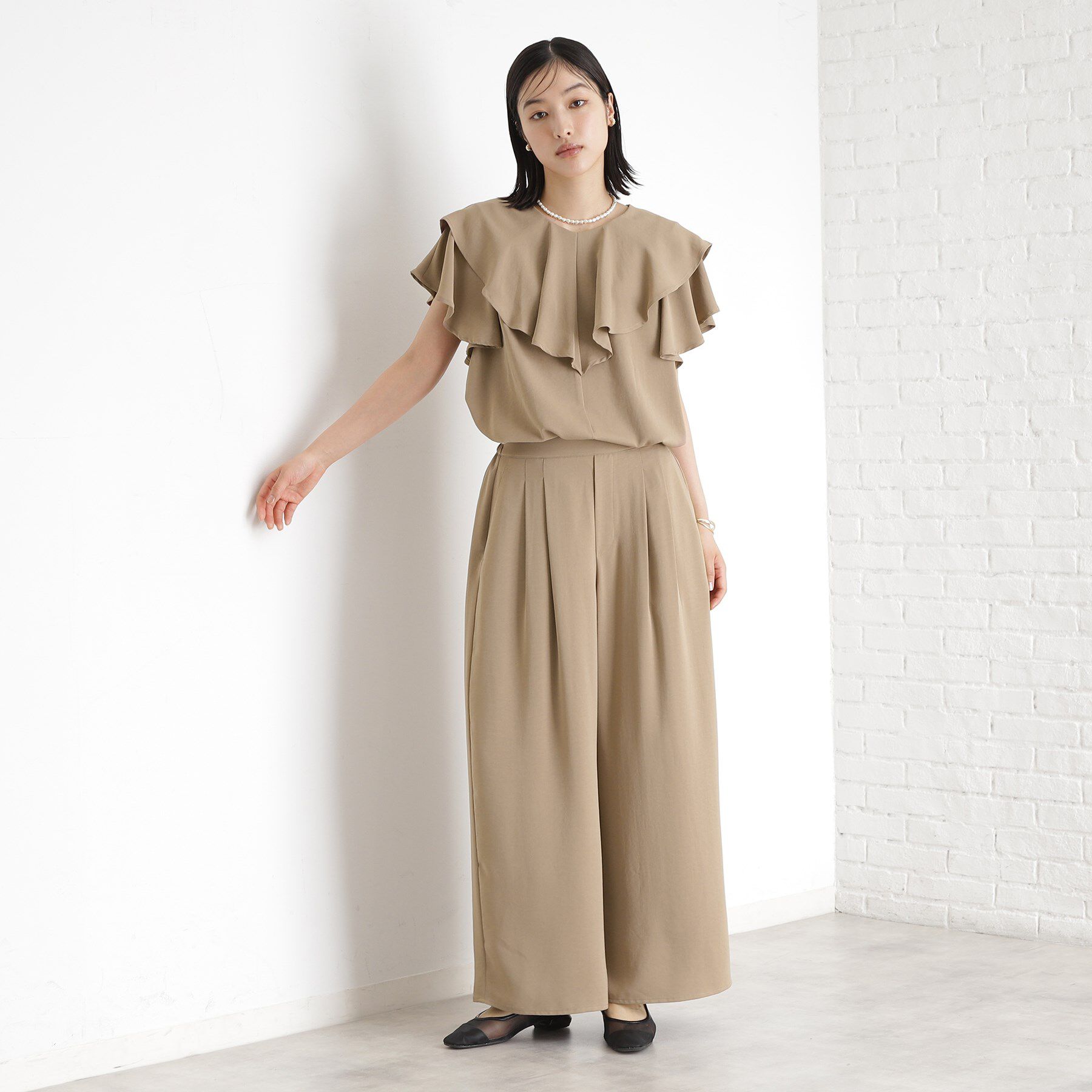 THE SHOP TK「【ONOFF活躍】フリルデザインブラウス/セットアップ可」|シャツ・ブラウス|