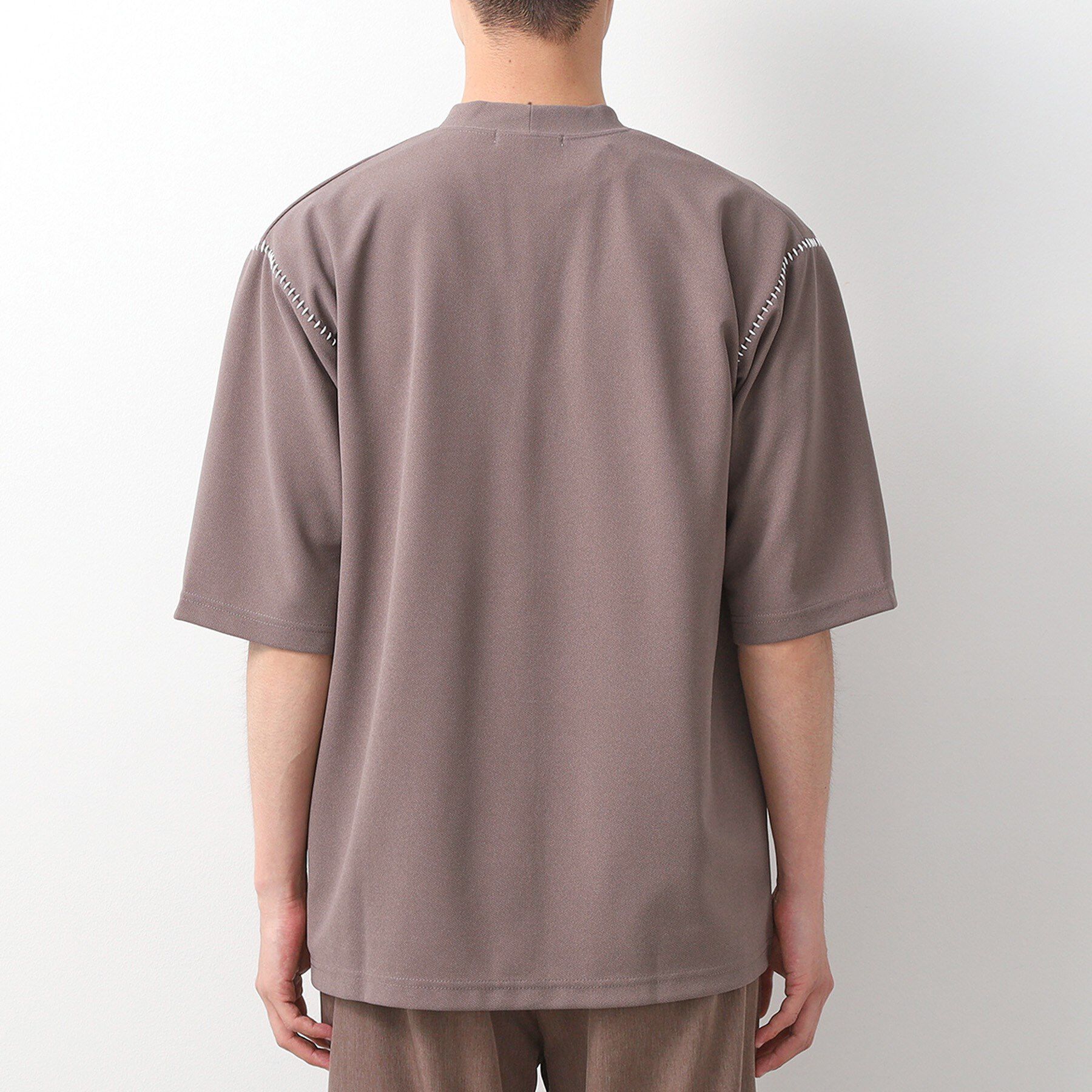 THE SHOP TK「ツイルステッチ半袖カーディガン【洗濯機OK/接触冷感】」|カーディガン|