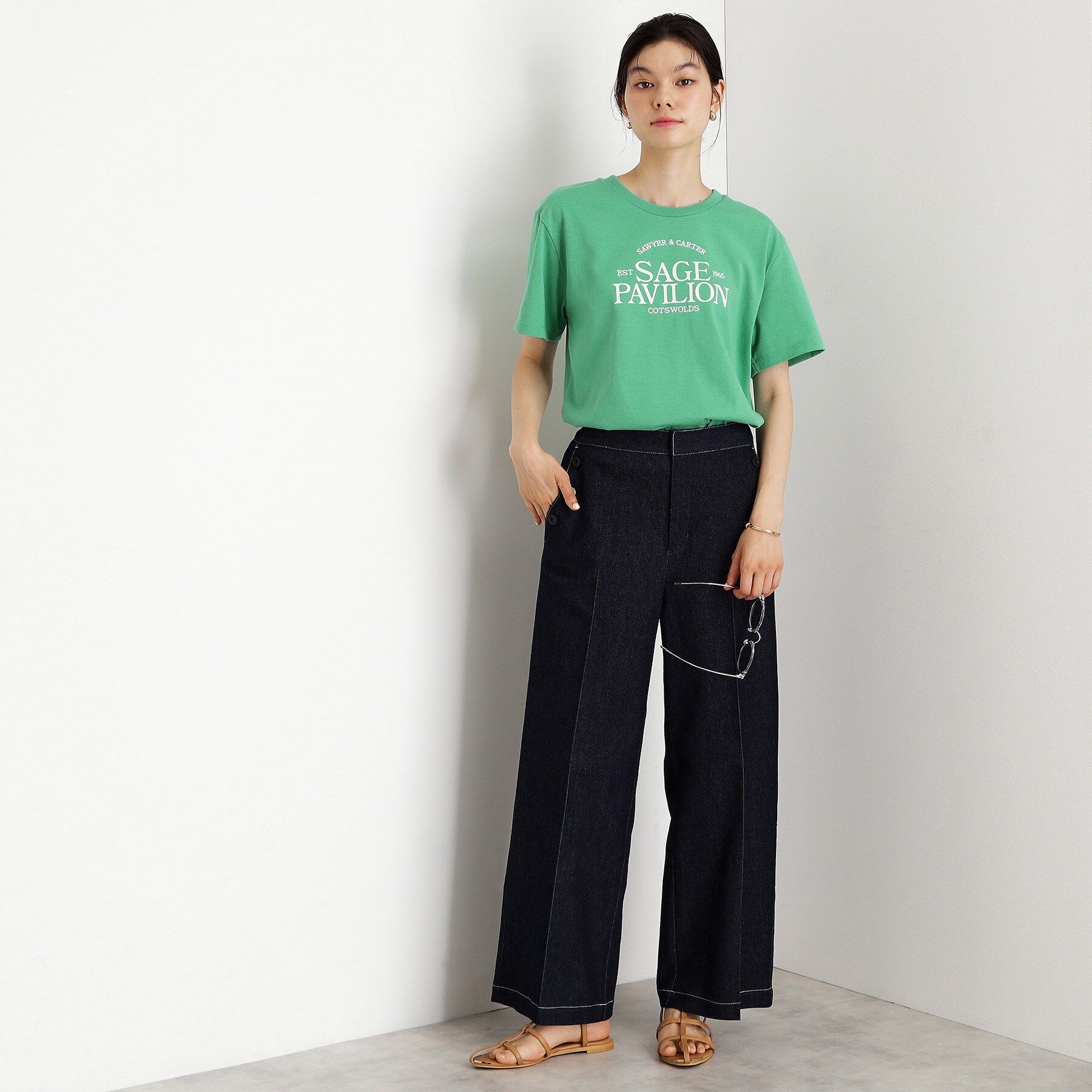 THE SHOP TK「カレッジ＆フォトプリントTシャツ【洗濯機OK】」|Tシャツ・カットソー|