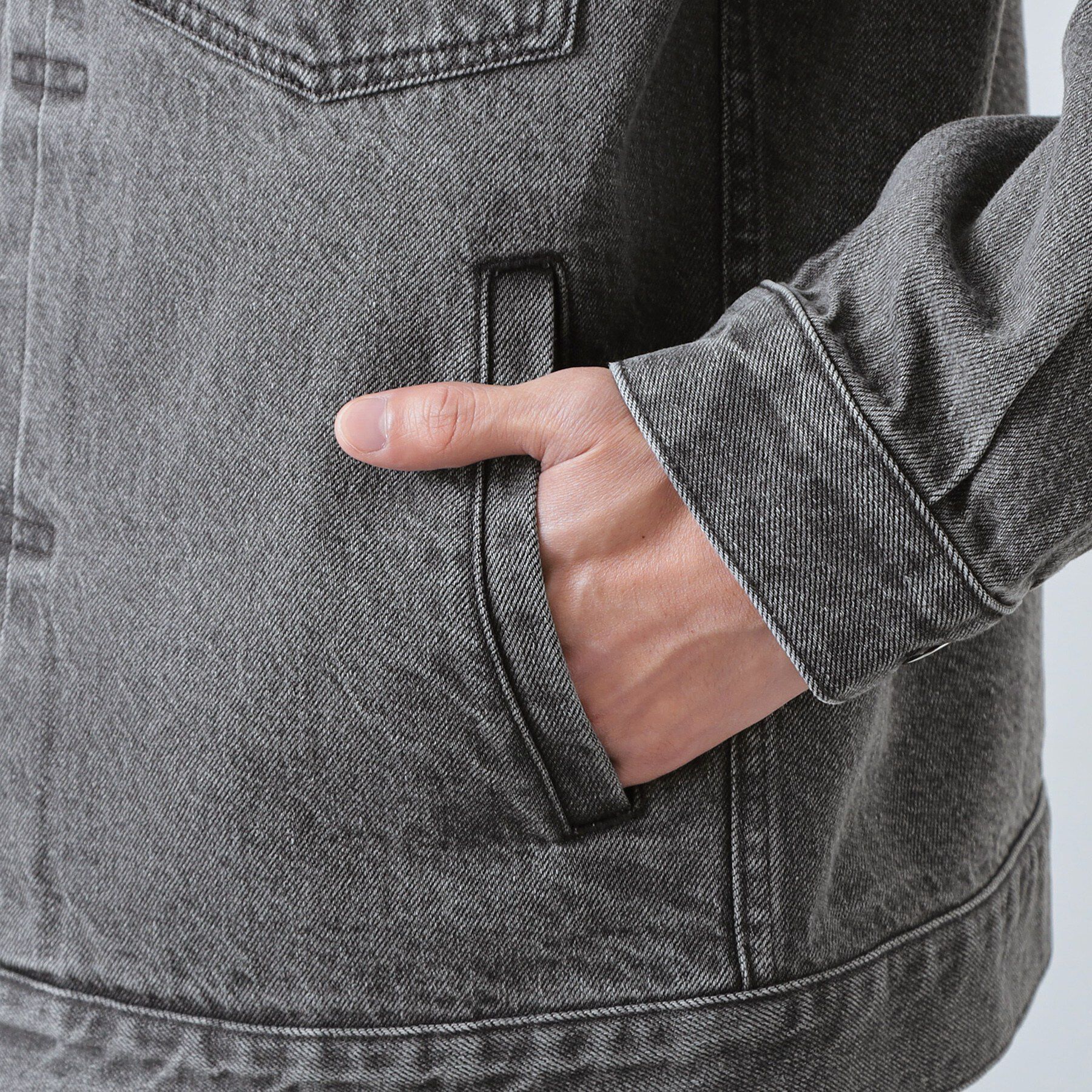 THE SHOP TK「【大人にも取り入れやすい】デニムジャケット セットアップ可/洗濯機OK」|ブルゾン・スタジャン|