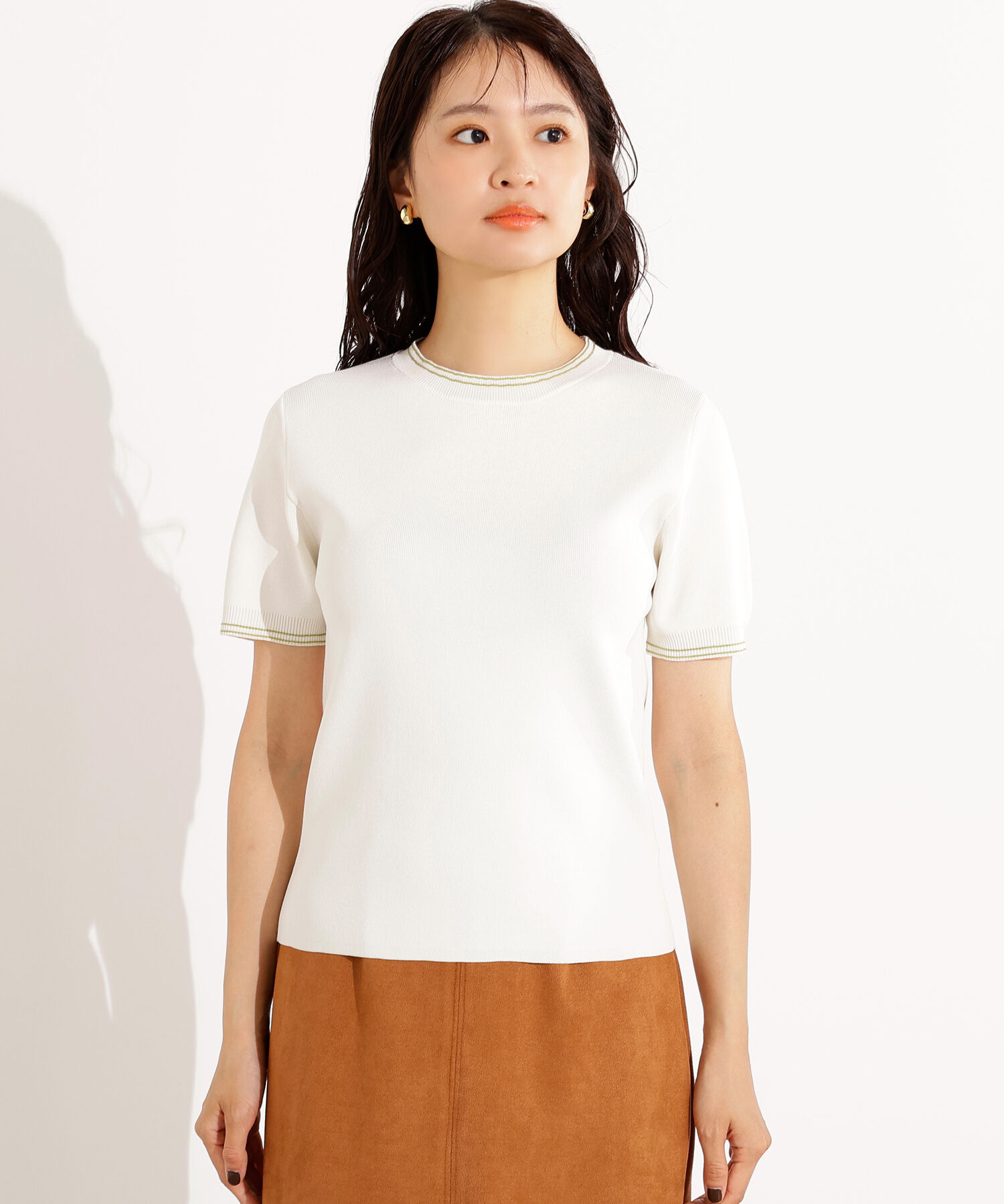  「ラインコンパクトニット」|ニット・セーター|