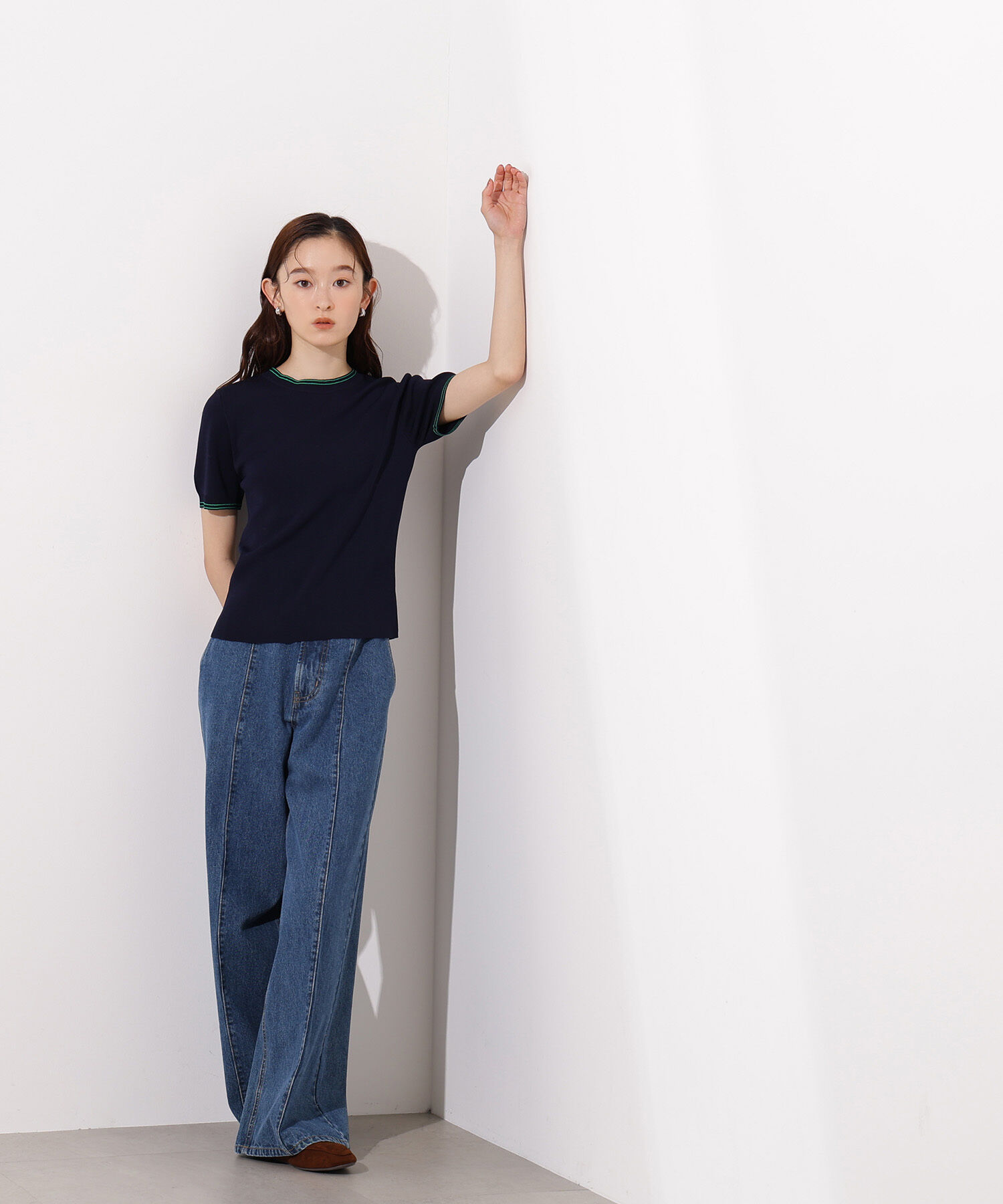  「ラインコンパクトニット」|ニット・セーター|