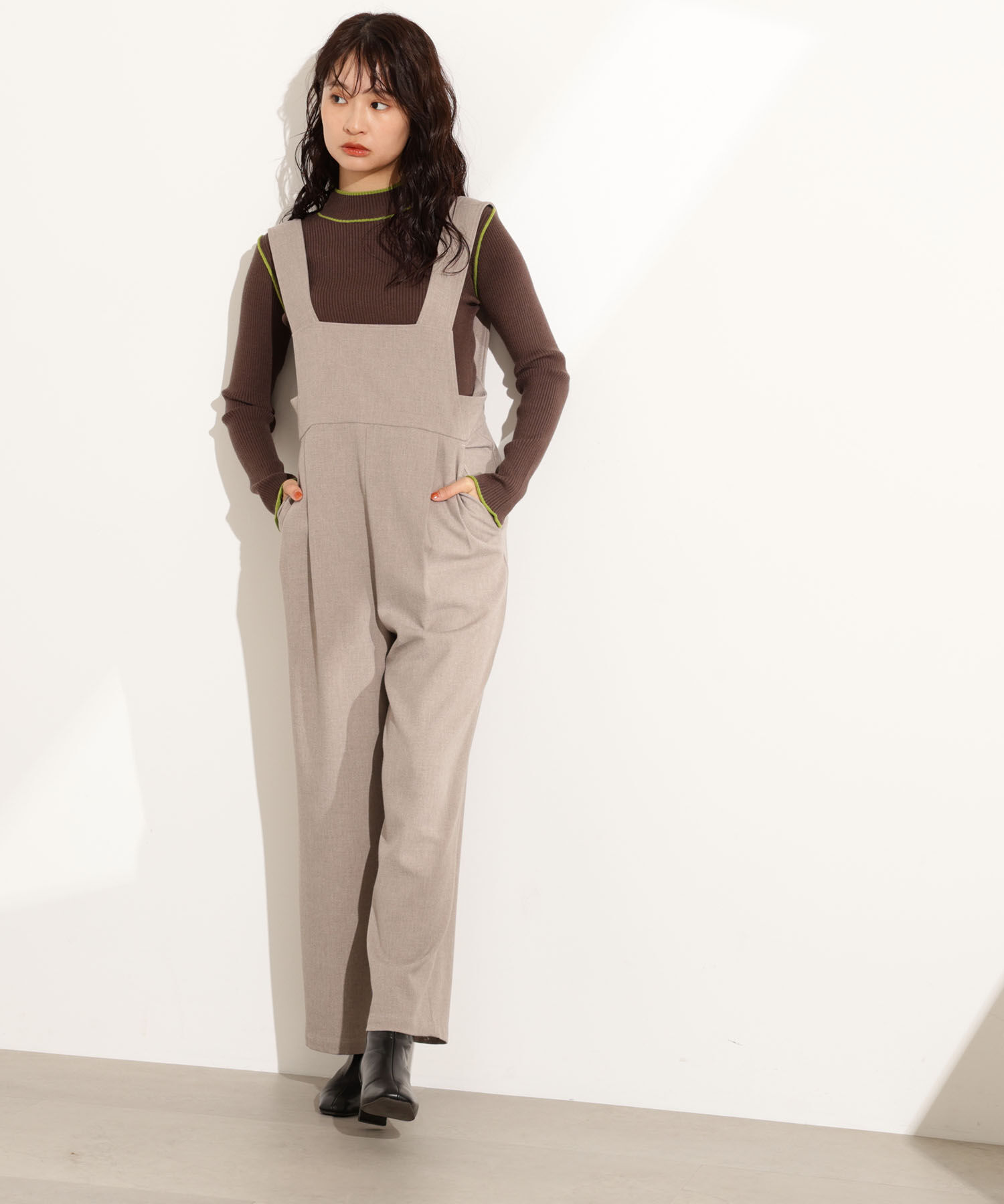  「ラインモックネックニット」|ニット・セーター|