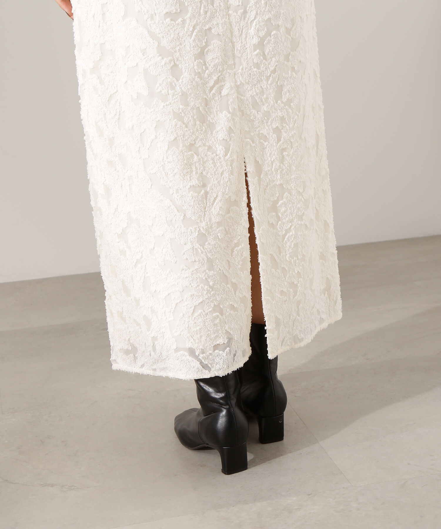  「カットジャガードナロースカート」|スカート|