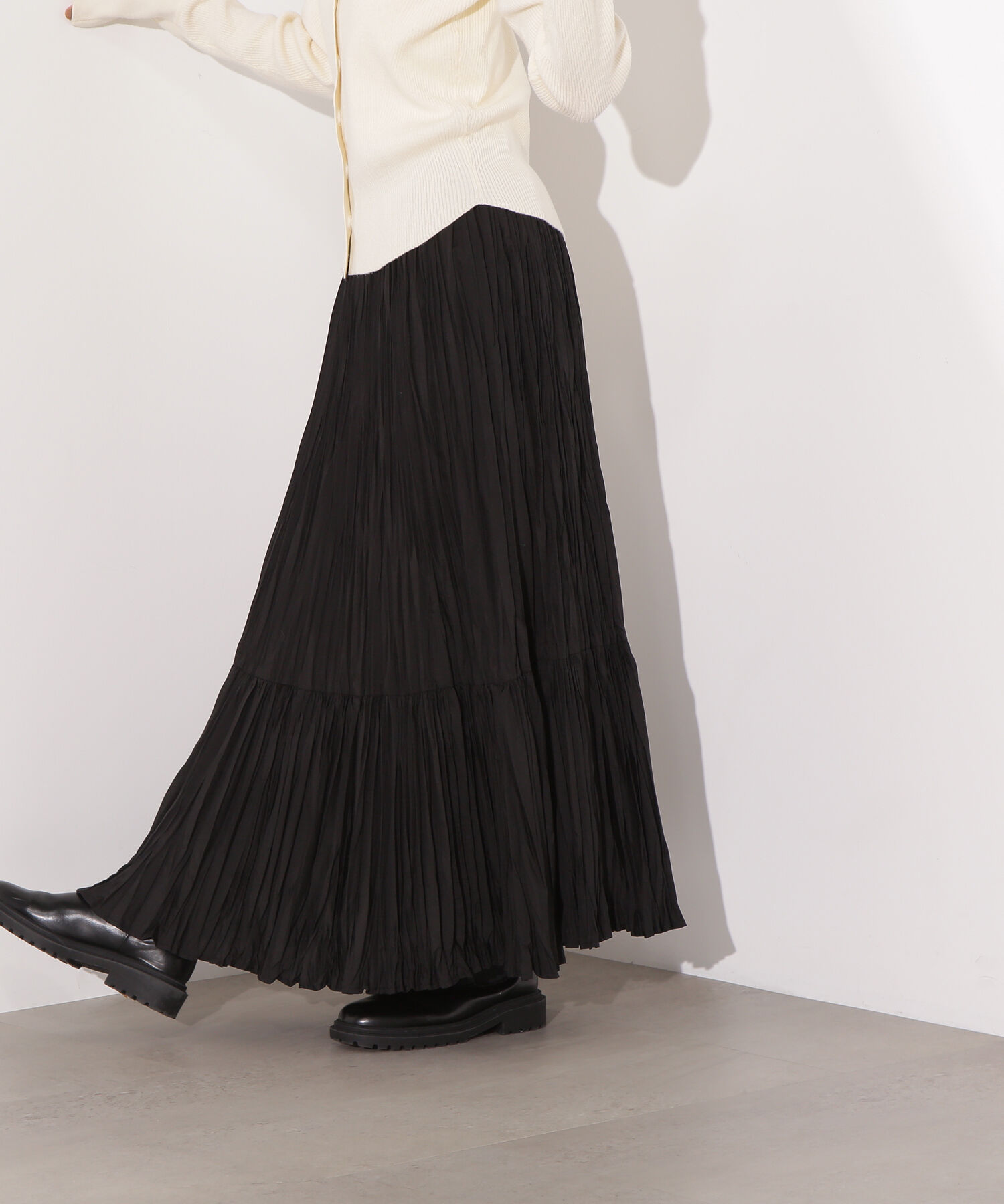  「ティアードプリーツスカート」|スカート|