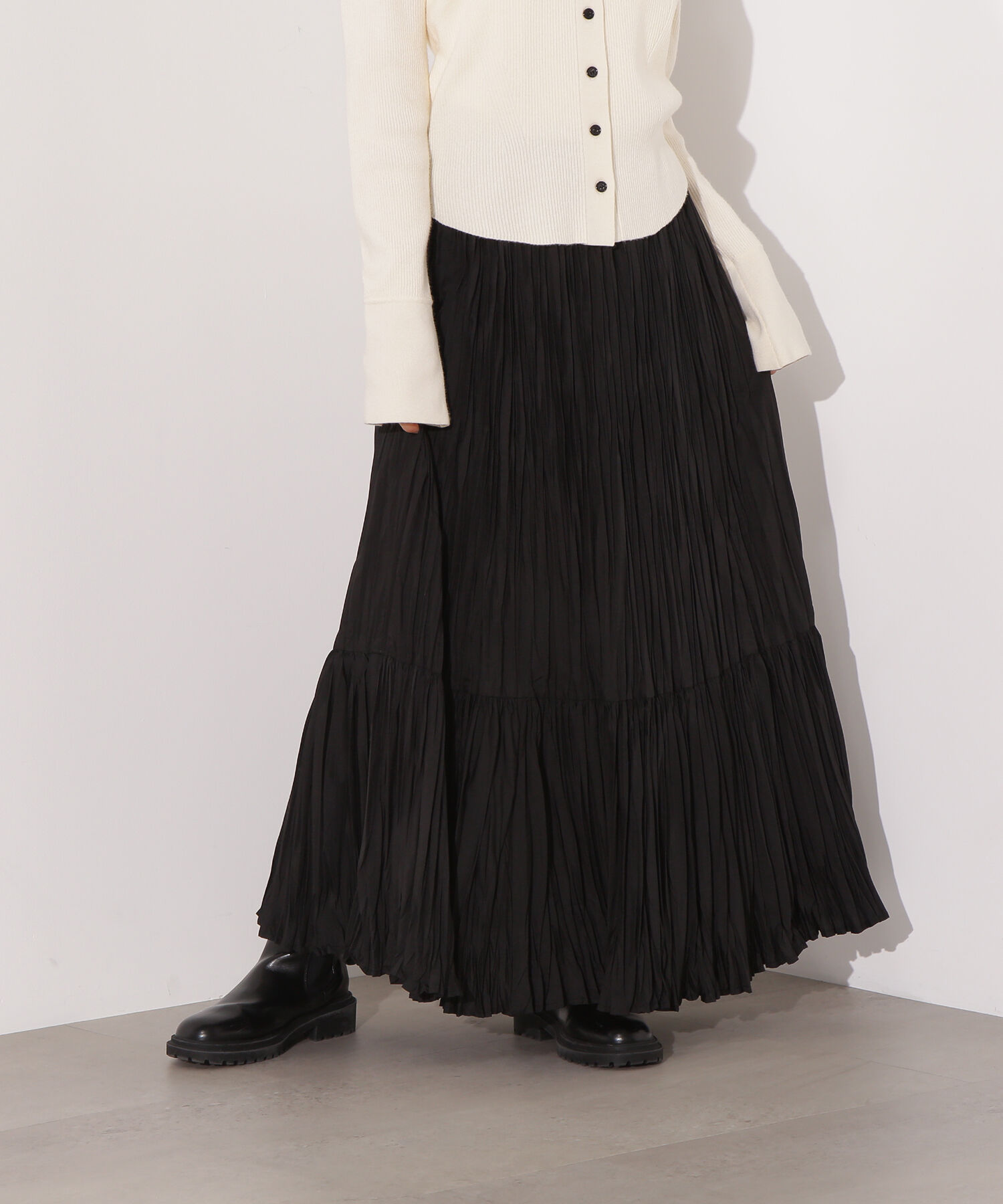  「ティアードプリーツスカート」|スカート|
