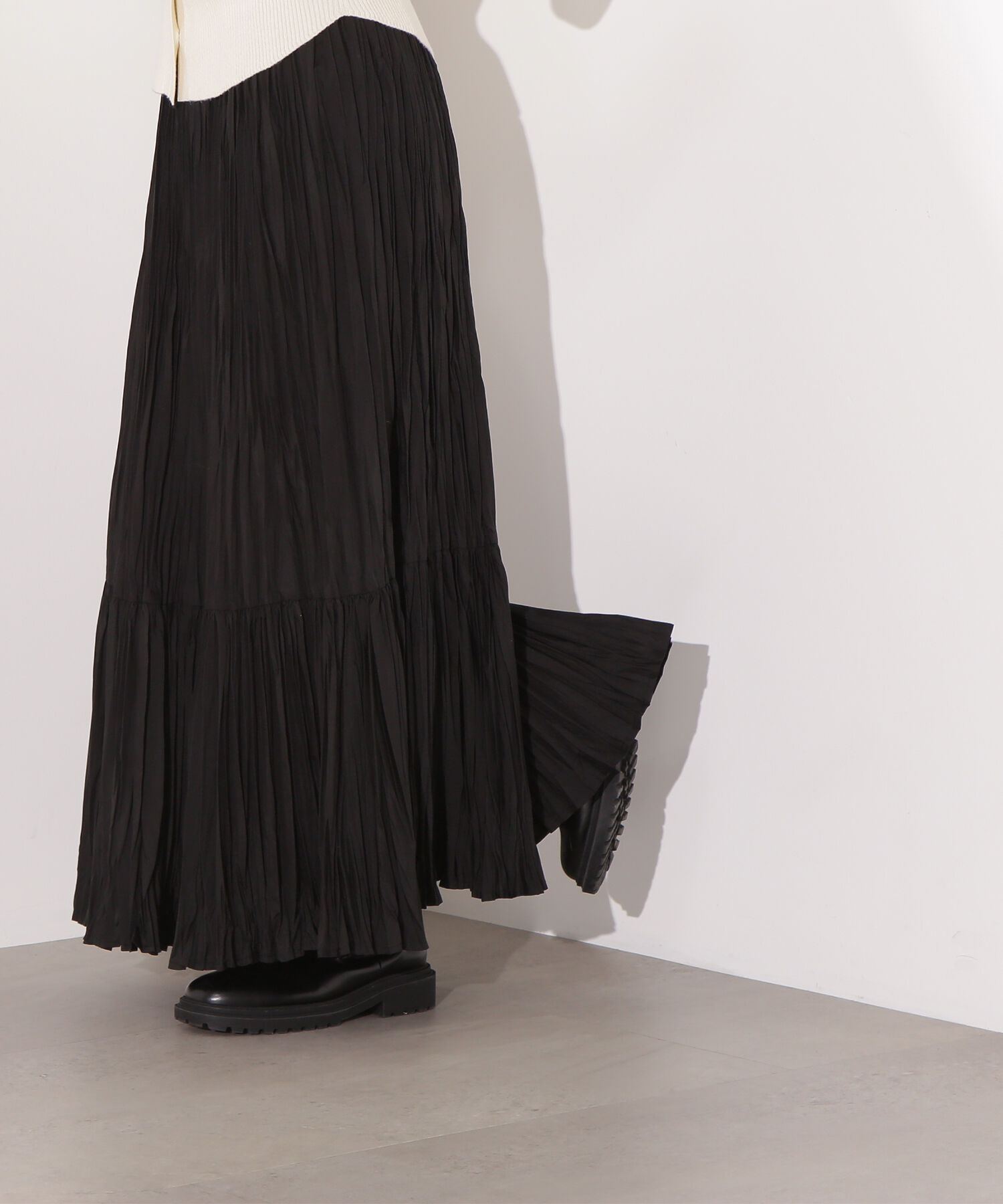  「ティアードプリーツスカート」|スカート|
