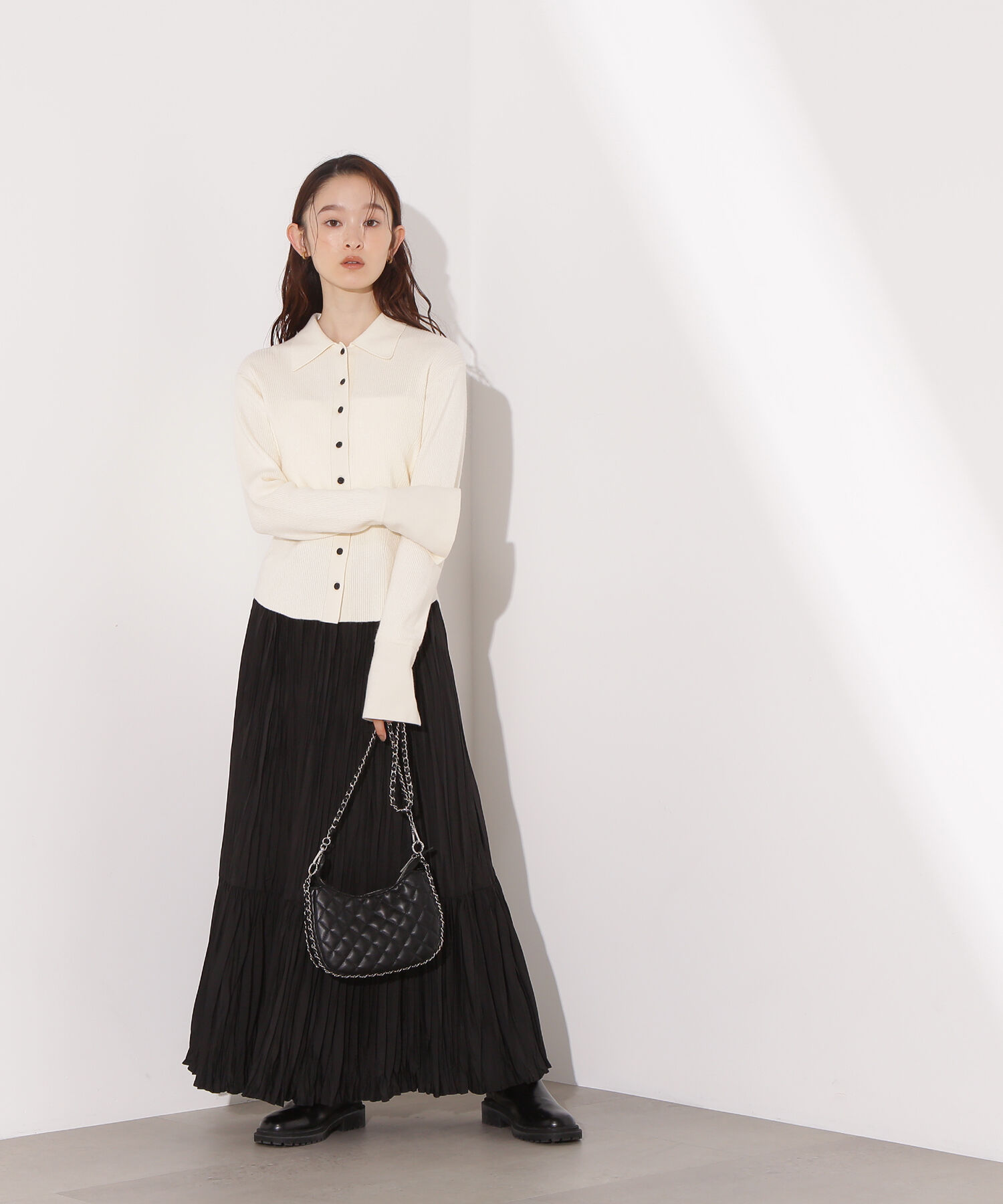  「ティアードプリーツスカート」|スカート|