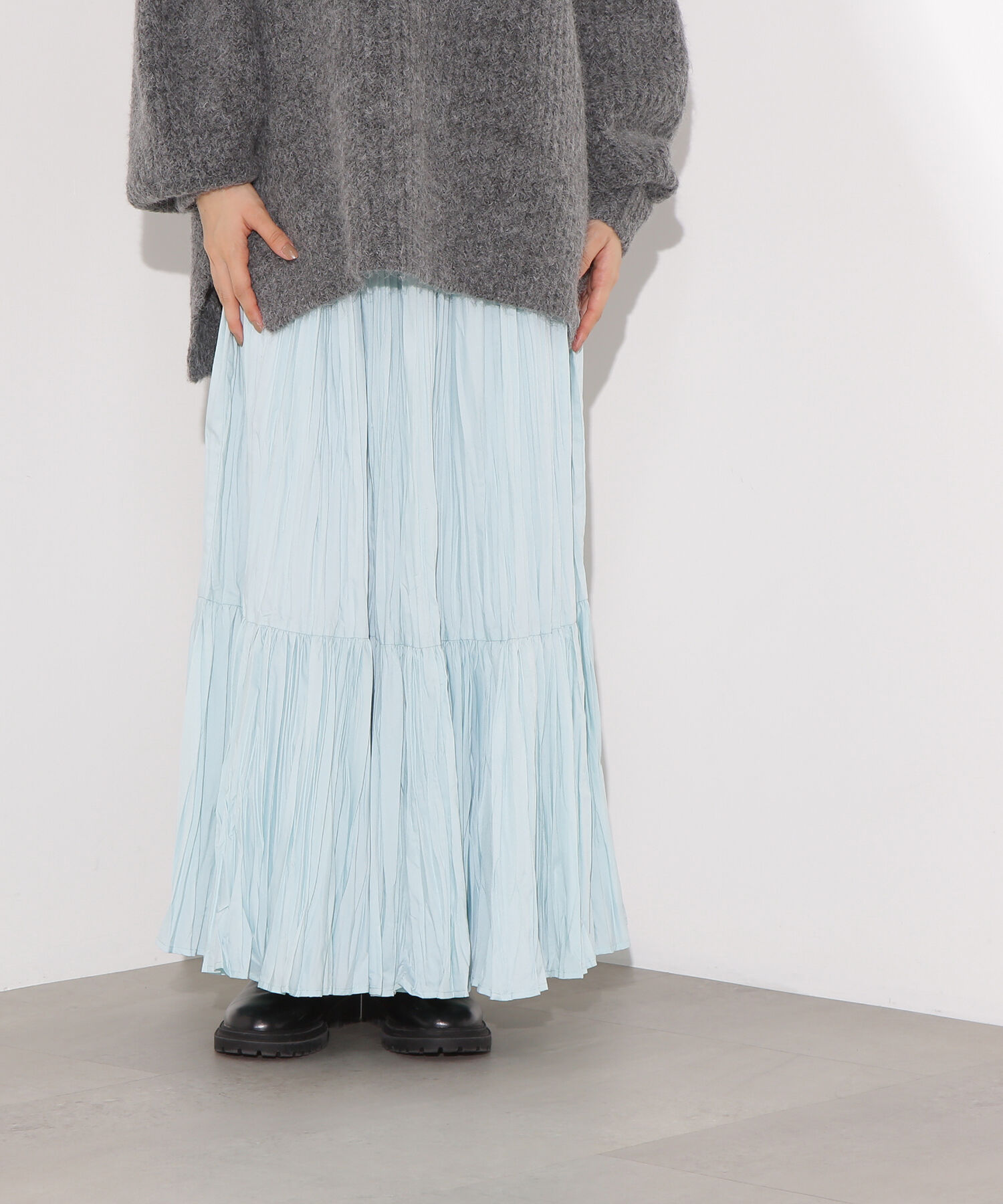  「ティアードプリーツスカート」|スカート|