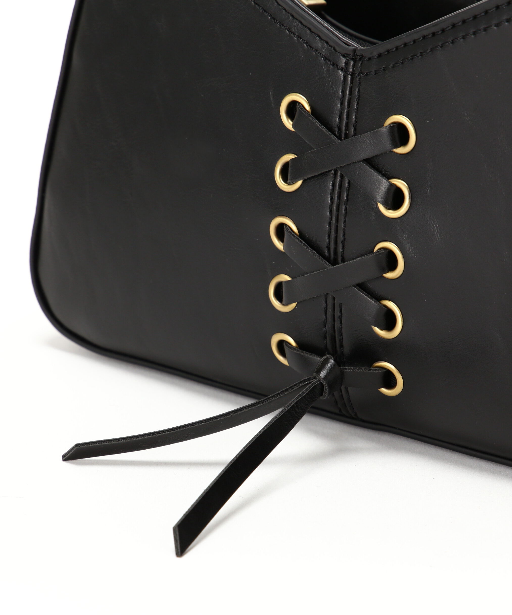  「レースアップミニショルダーバッグ」|ショルダー・メッセンジャー|