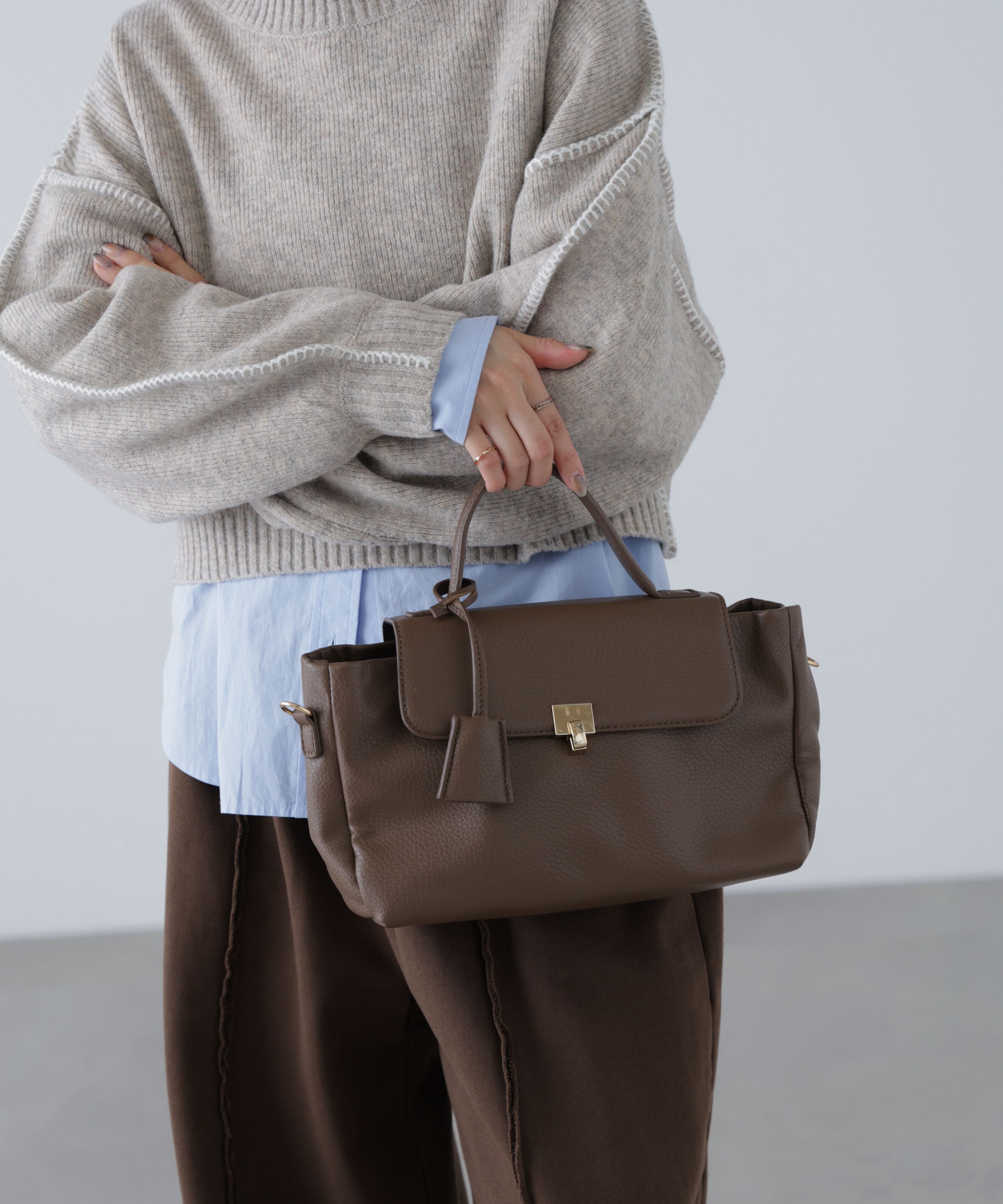  「メタルフックバッグ」|その他|ブラウン