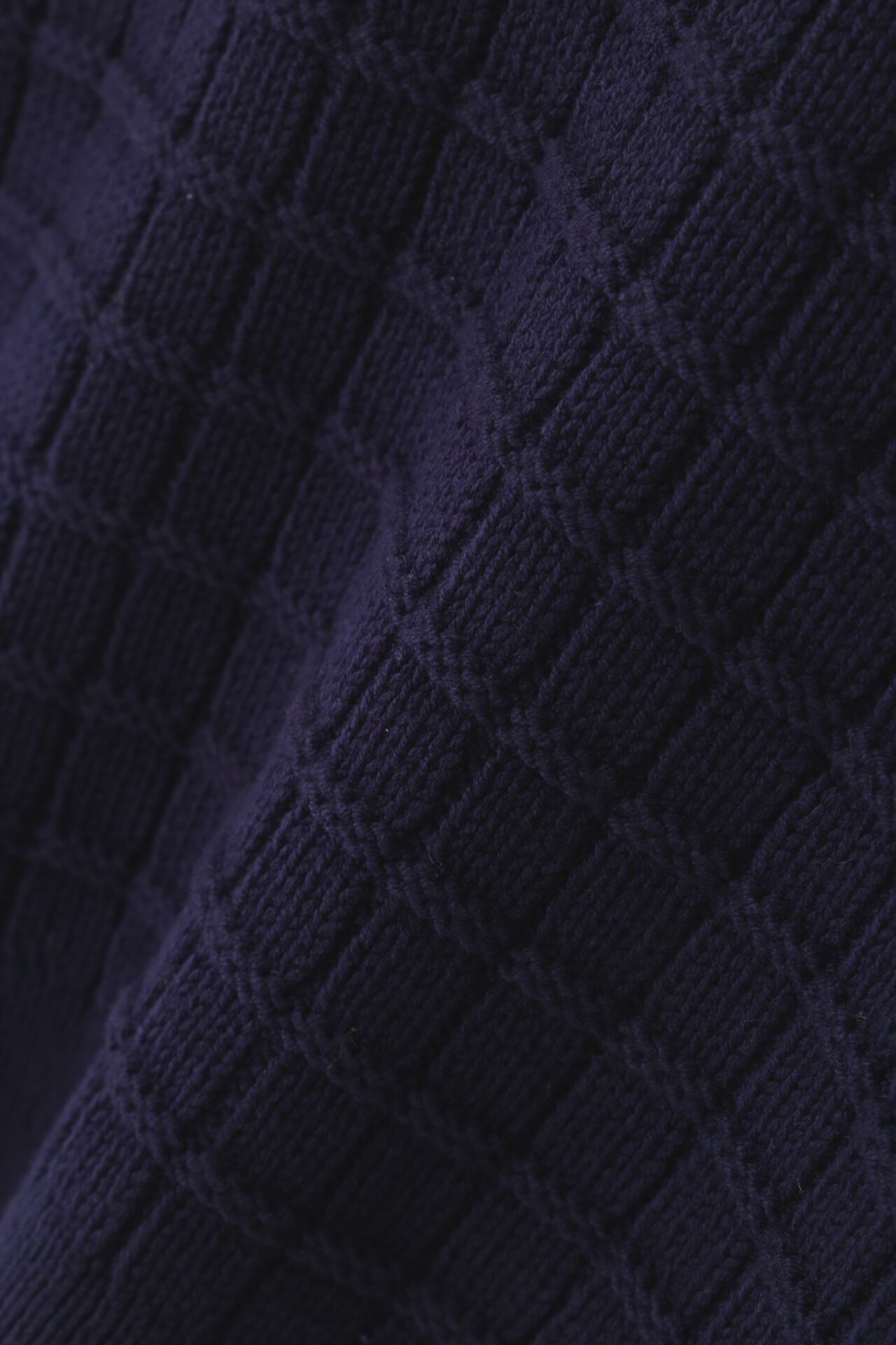  「◆【ウォッシャブル】バルキーコットン混リンクス柄ポロプルオーバー」|ニット・セーター|