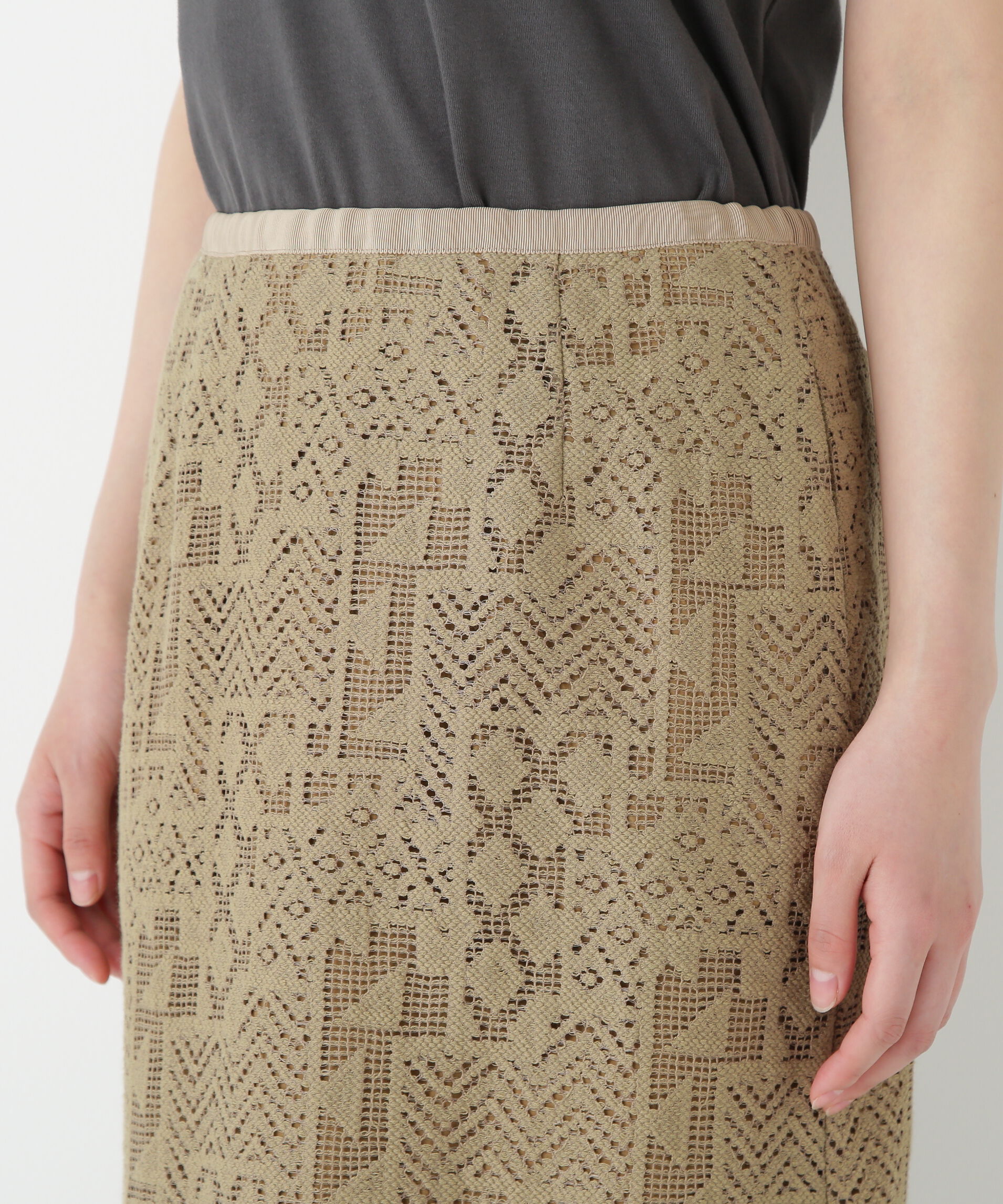  「◆ジオメトリックレーススカート」|スカート|