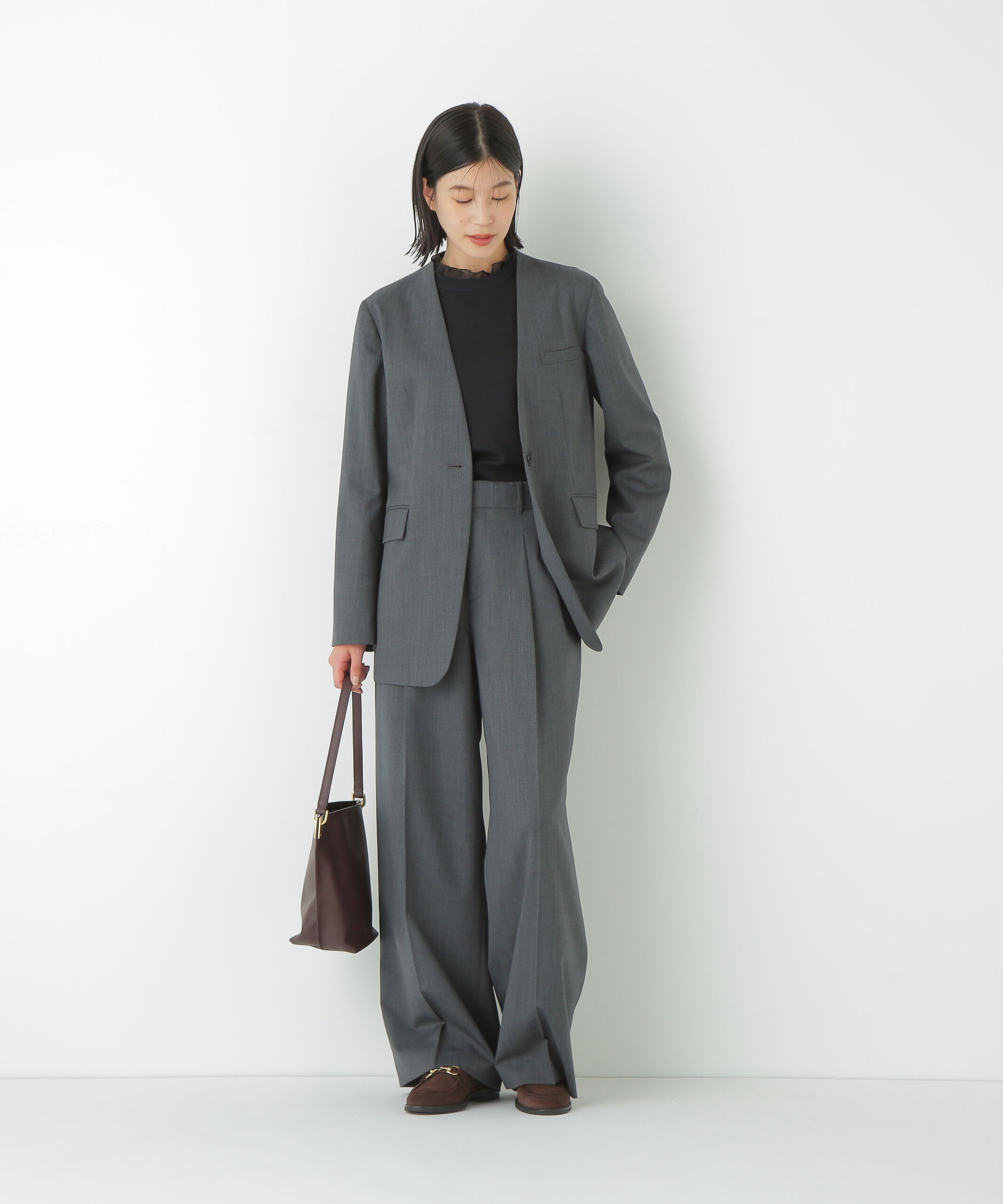  「◆Ｖネックノーカラージャケット」|その他|