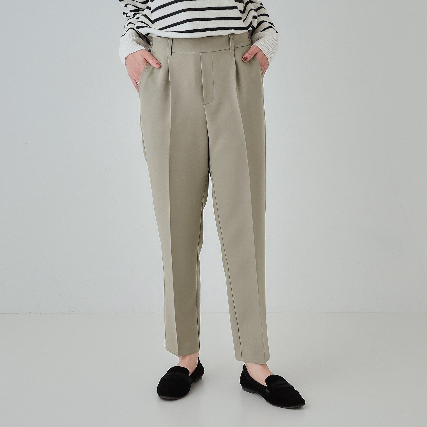 SHOO･LA･RUE「【SS-3L/洗える/通勤・セレモニーにも】しなやかな身のこなしが叶う ストレッチテーパードパンツ」|その他|