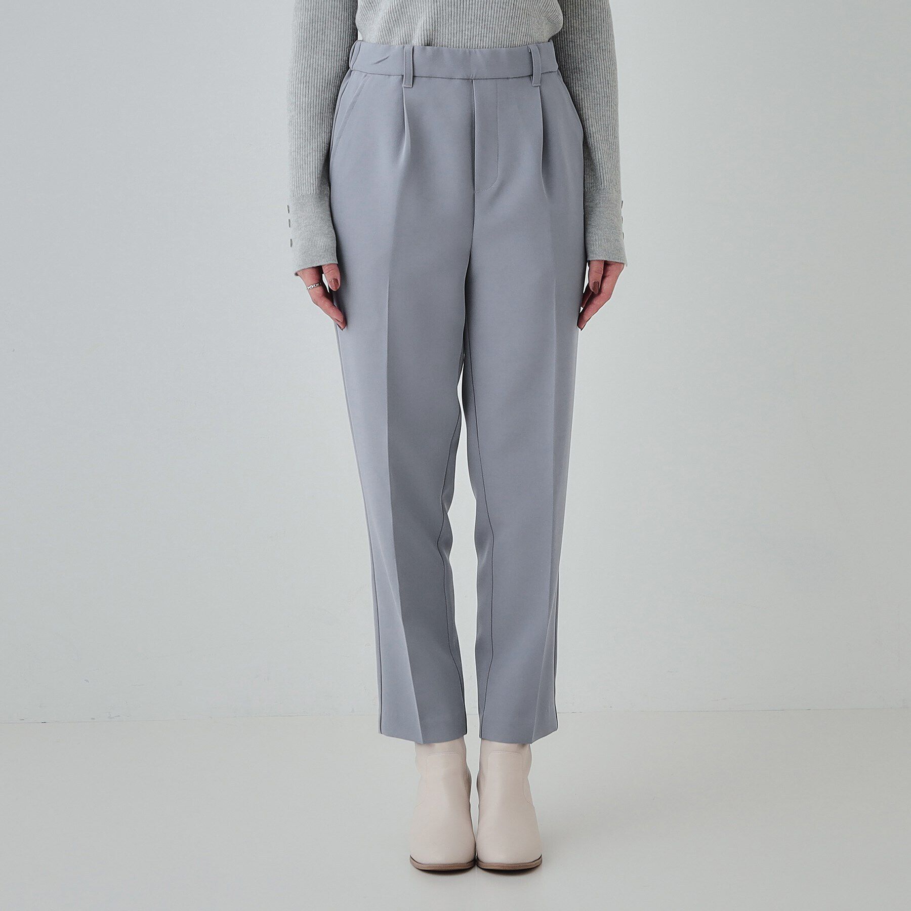 SHOO･LA･RUE「【SS-3L/洗える/通勤・セレモニーにも】しなやかな身のこなしが叶う ストレッチテーパードパンツ」|その他|