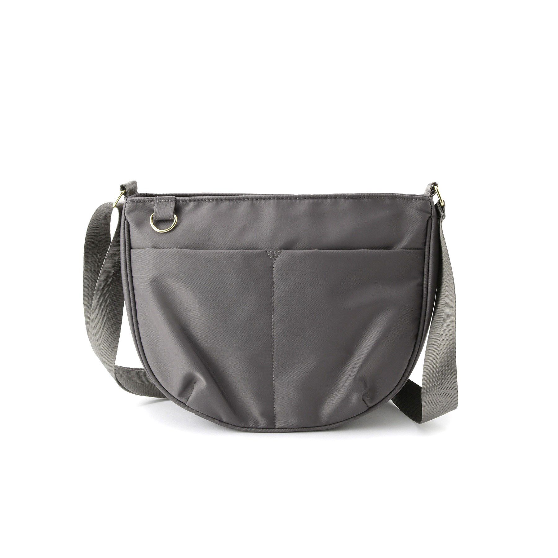 SHOO･LA･RUE「【撥水】フロントポケットハーフムーンショルダーバッグ」|ショルダー・メッセンジャー|