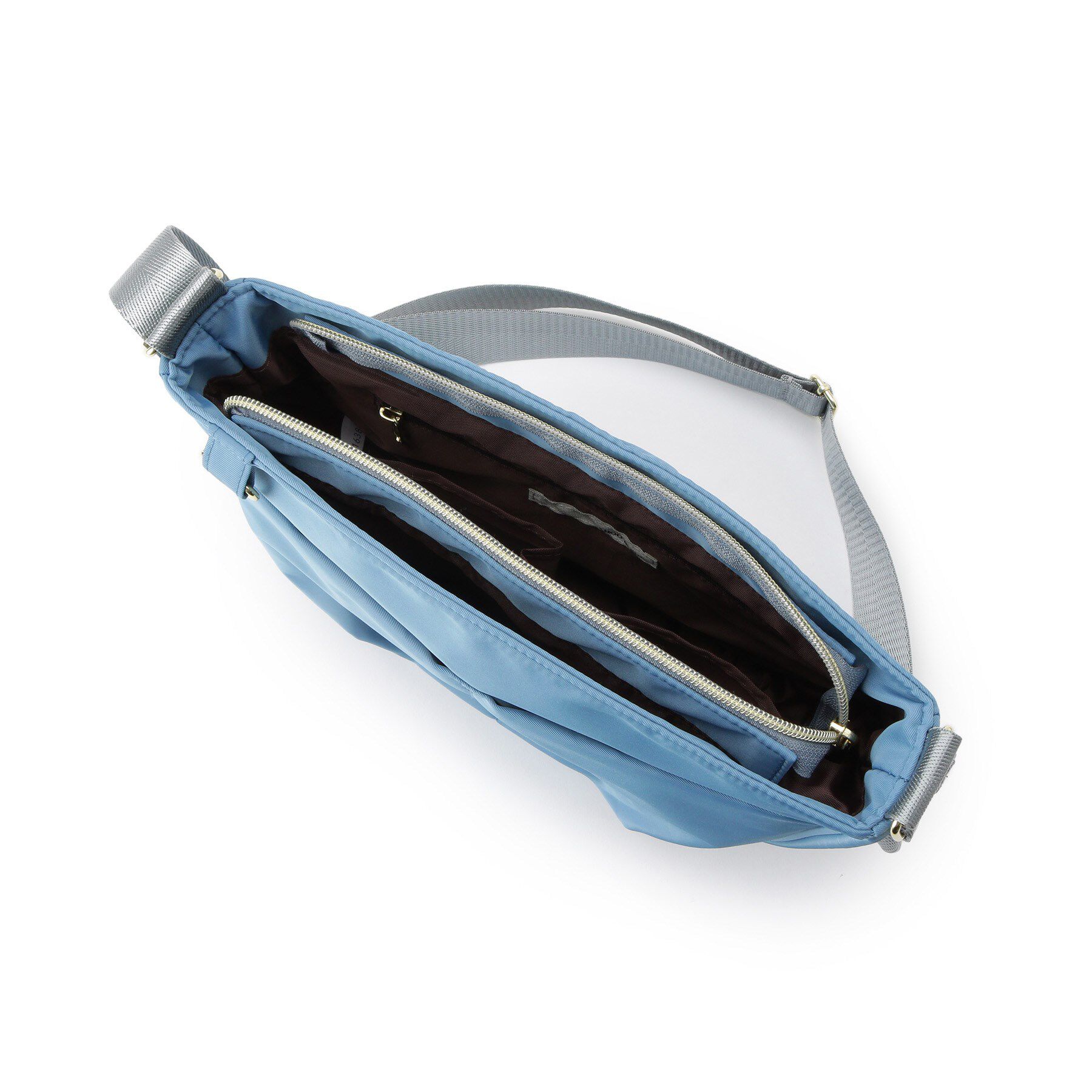 SHOO･LA･RUE「【撥水】フロントポケットハーフムーンショルダーバッグ」|ショルダー・メッセンジャー|