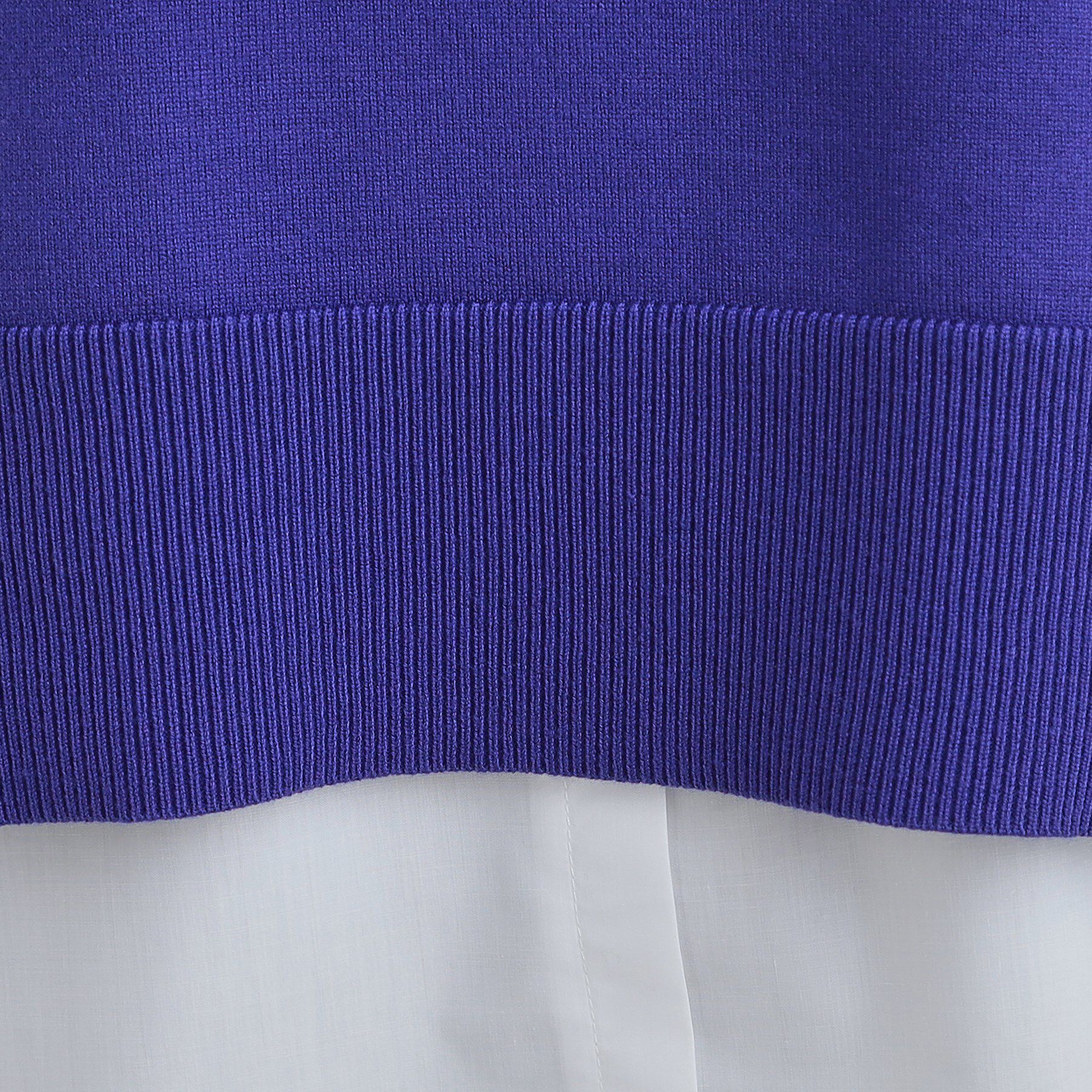 SHOO･LA･RUE「【2点セット/S-LL】時短で決まる もちもちハイネックニット+裾シャツインナー」|ニット・セーター|