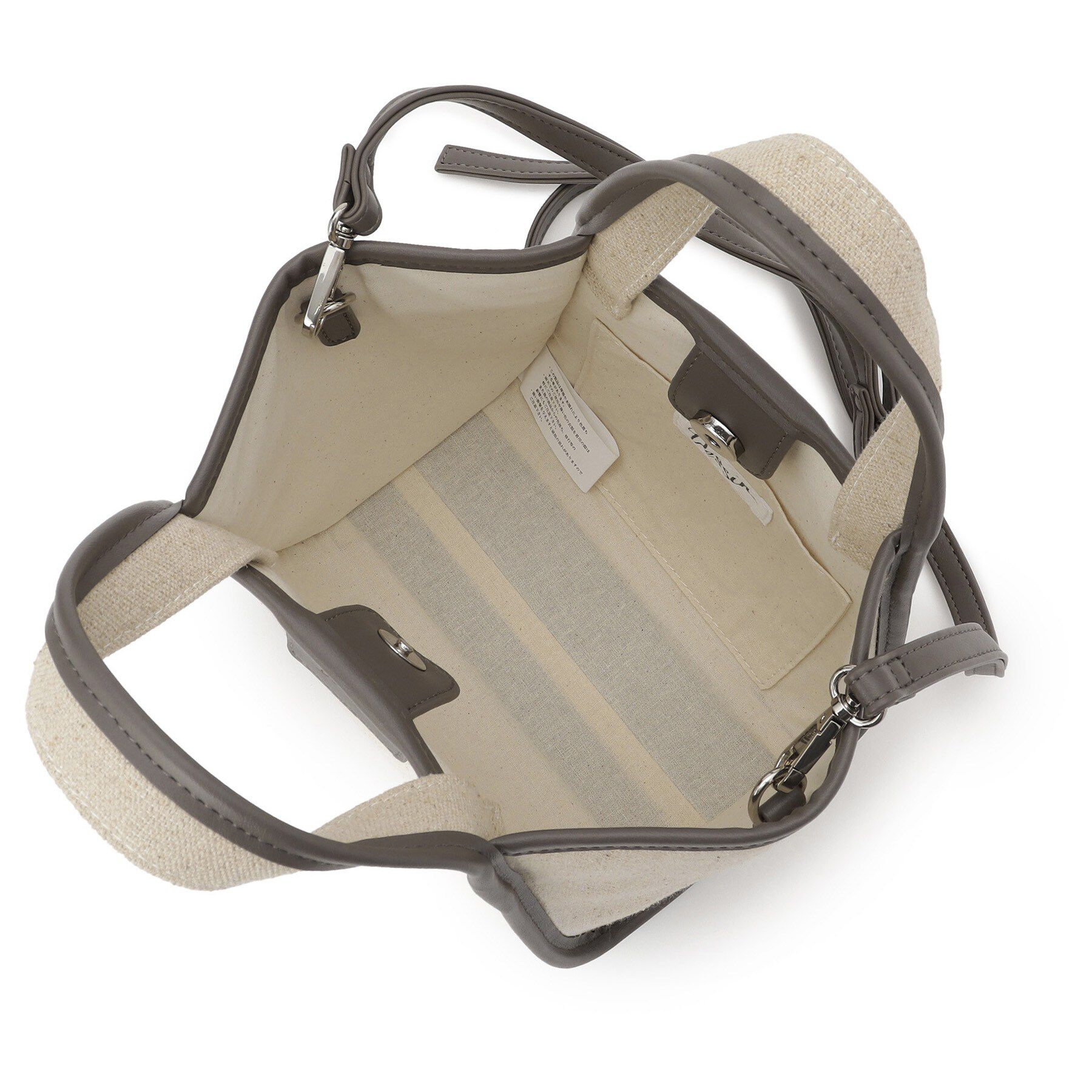 Dessin「【軽量/2WAY】パイピングコットンリネンミニバッグ」|ショルダー・メッセンジャー|