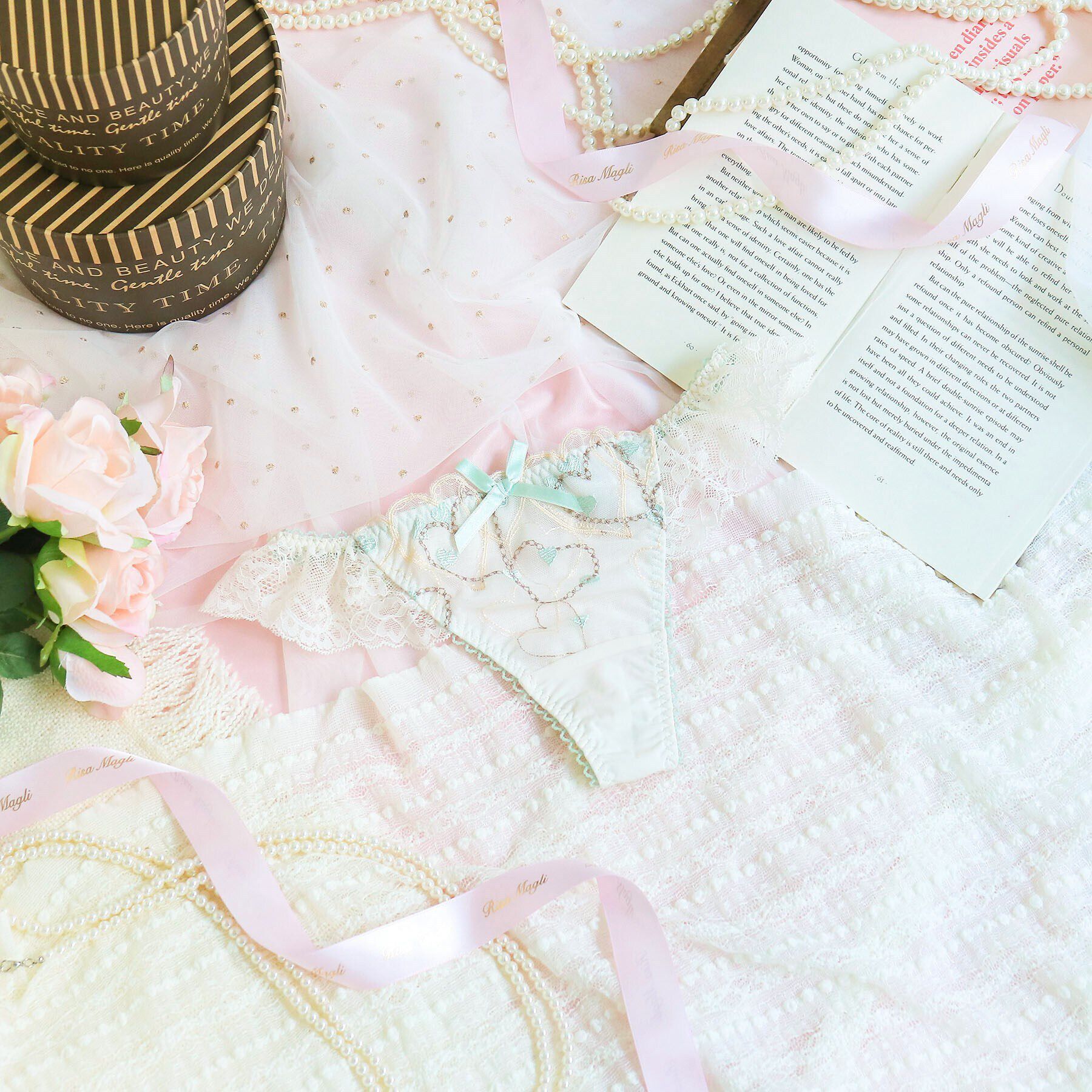 Risa Magli「ジアン Tバックショーツ」|インナー|ミントグリーン(02