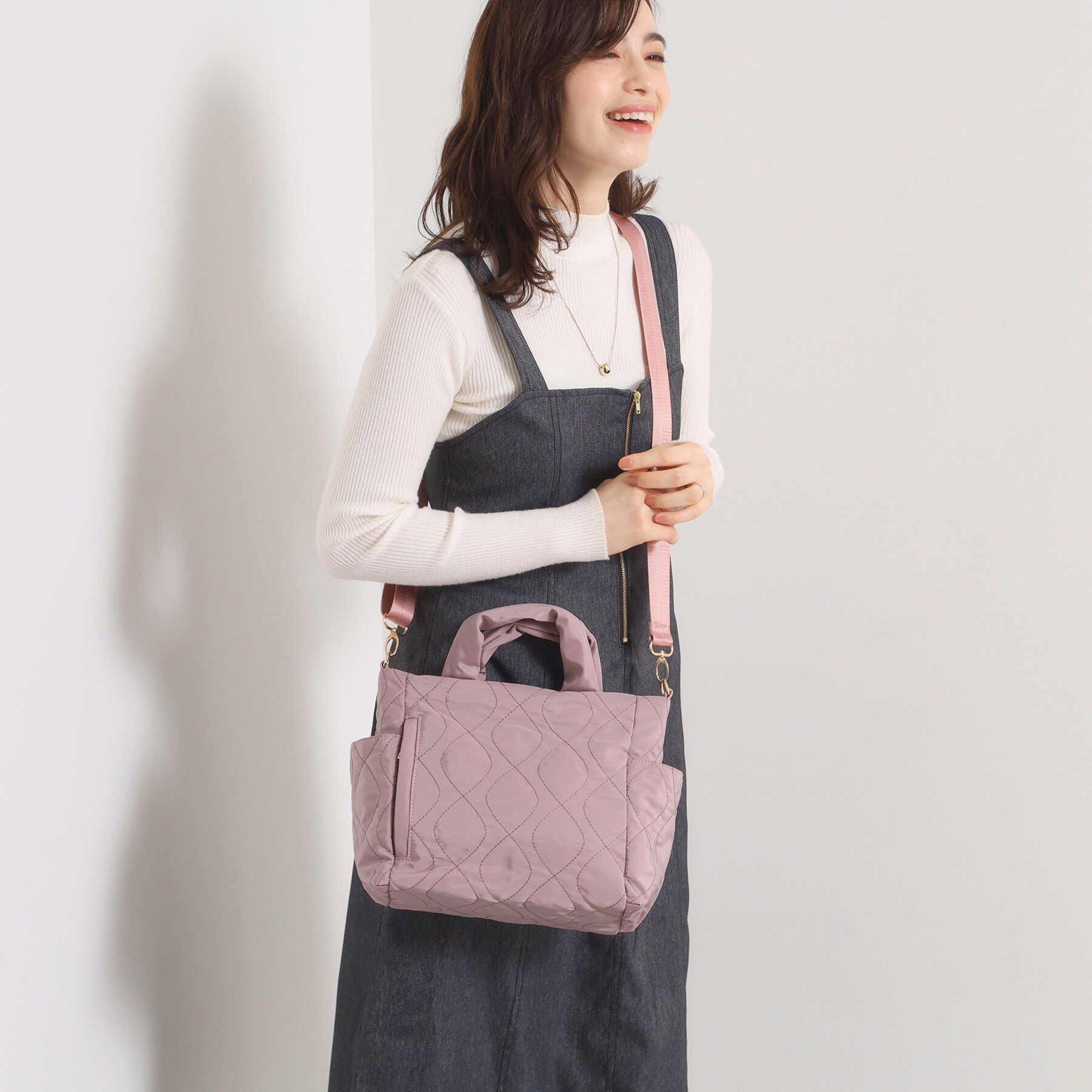 ITS&rsquo;DEMO「【7ポケット】キルト2WAYトート」|トートバッグ|