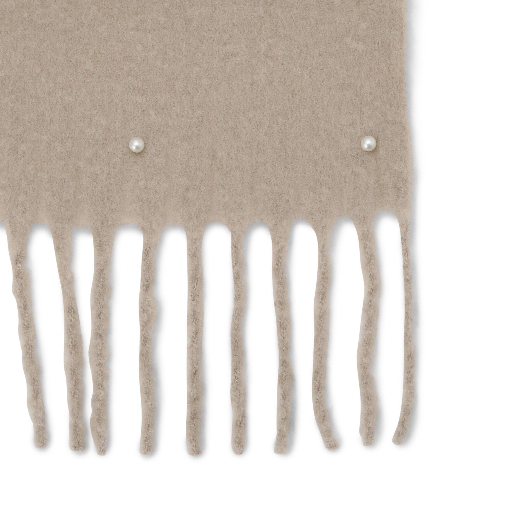 ITS&rsquo;DEMO「【手洗い可】パール調付きバルキーストール」|ストール|