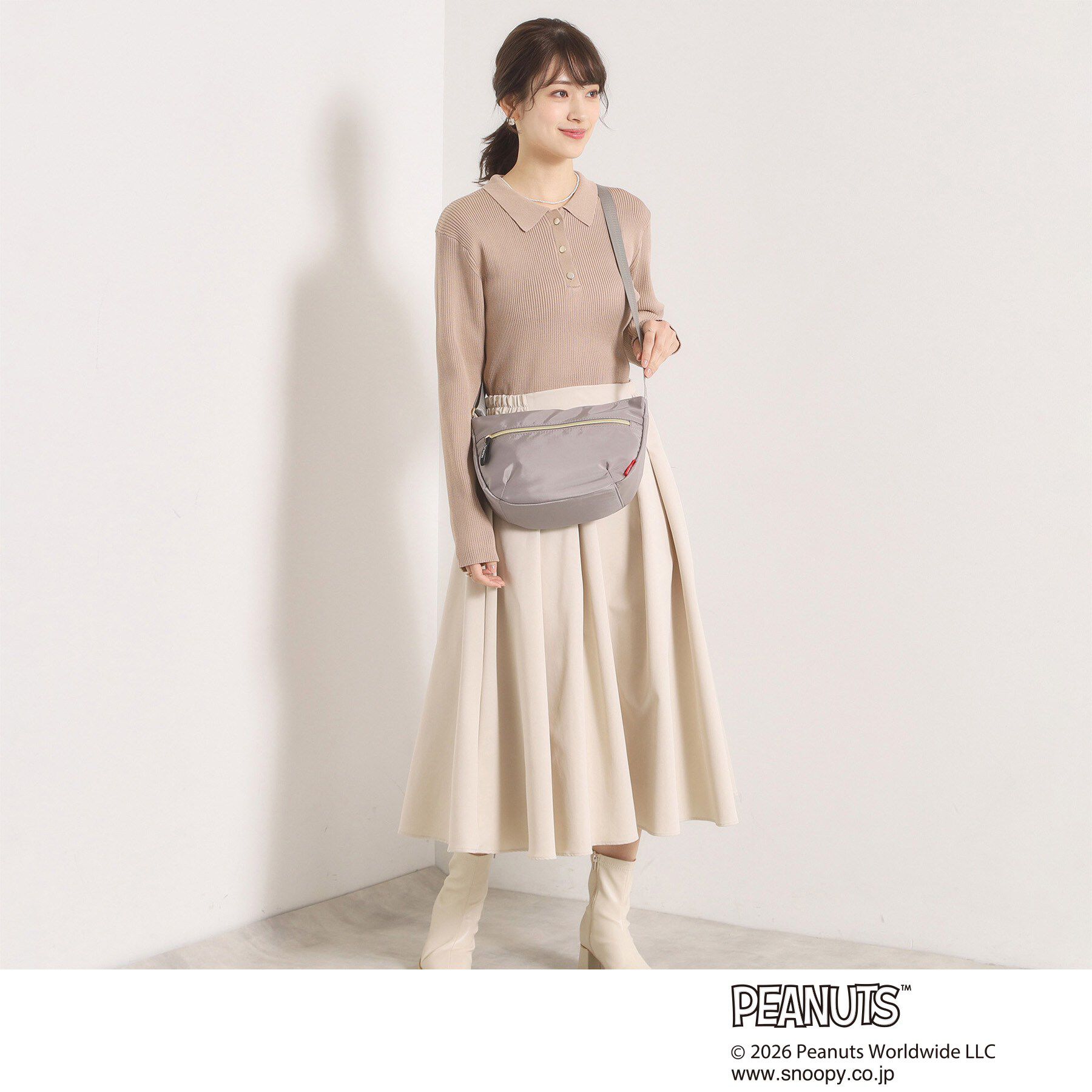 ITS&rsquo;DEMO「＜PEANUTS＞裏地総柄ミニショルダー」|ショルダー・メッセンジャー|