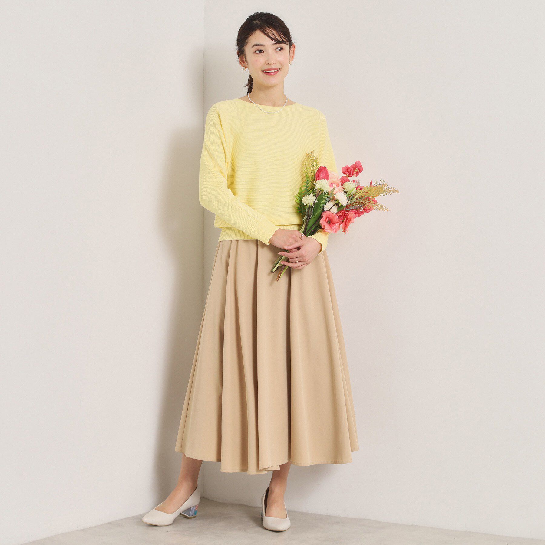 ITS&rsquo;DEMO「【洗濯機OK】花粉防止リブドルマンニット」|ニット・セーター|